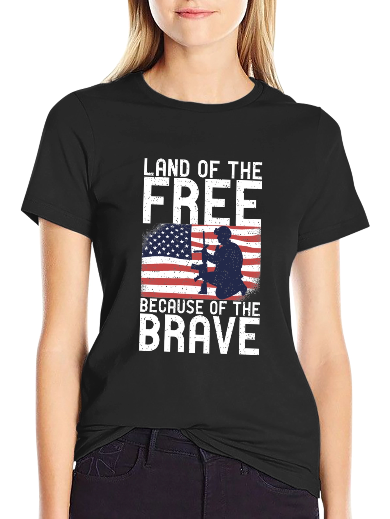 Land of the Free T-Shirt - Patriotic Design