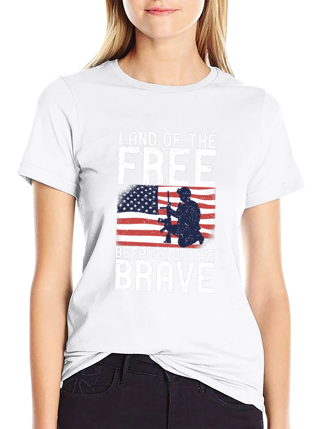 Land of the Free T-Shirt - Patriotic Design