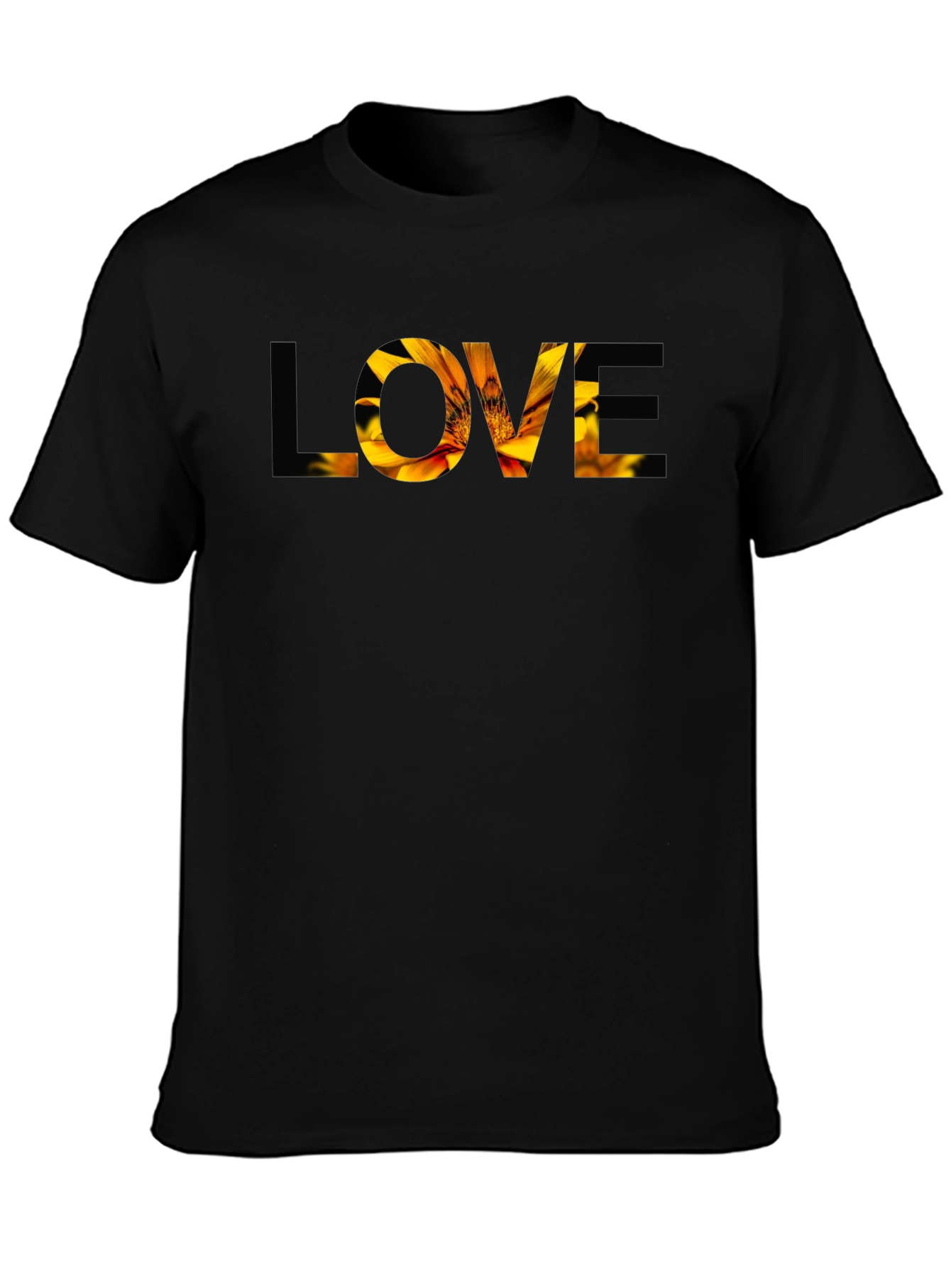 Floral LOVE Graphic T-Shirt - Stylish Mens Tee