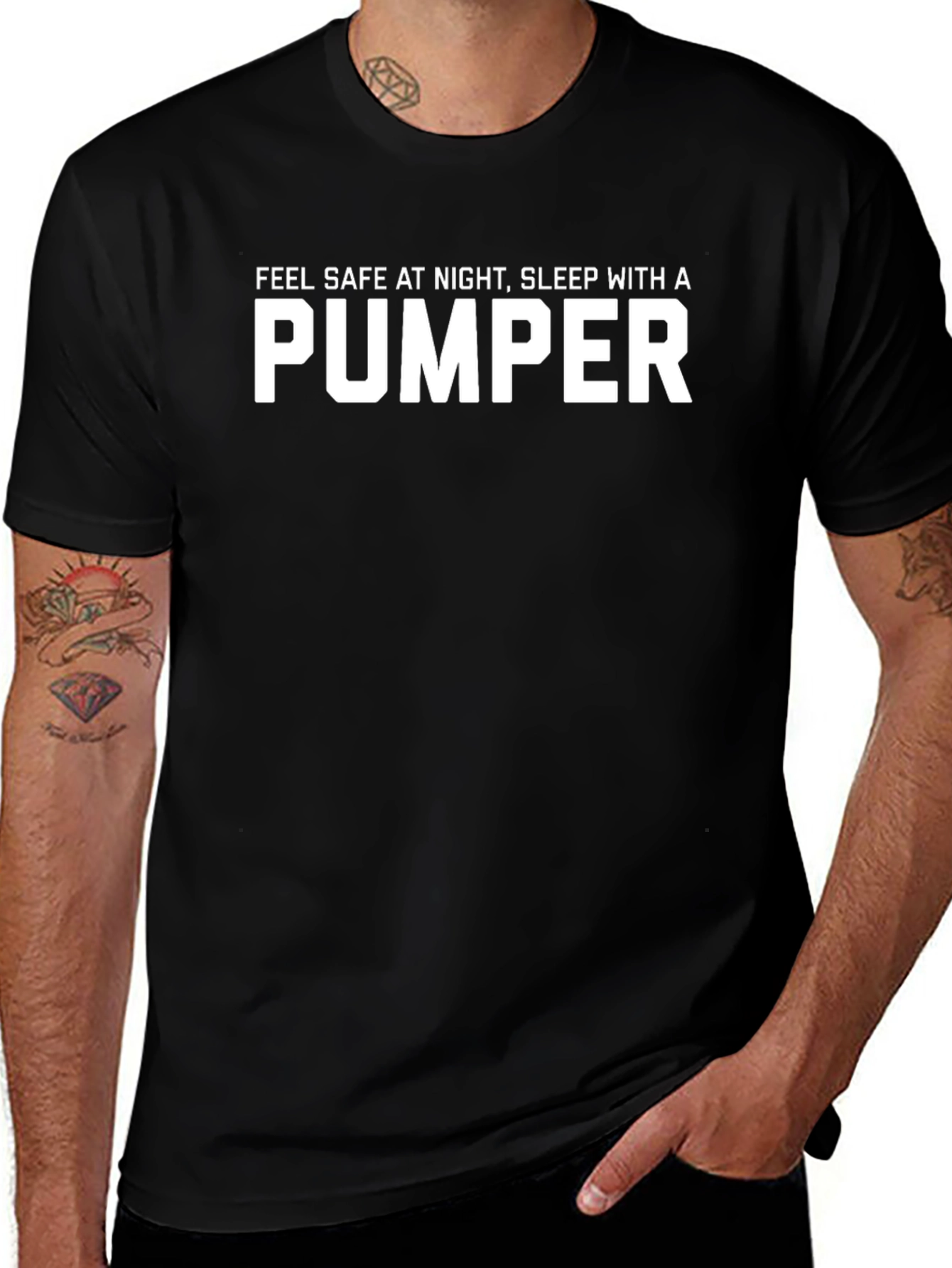 Pumper Graphic T-Shirt - Feel Safe at Night