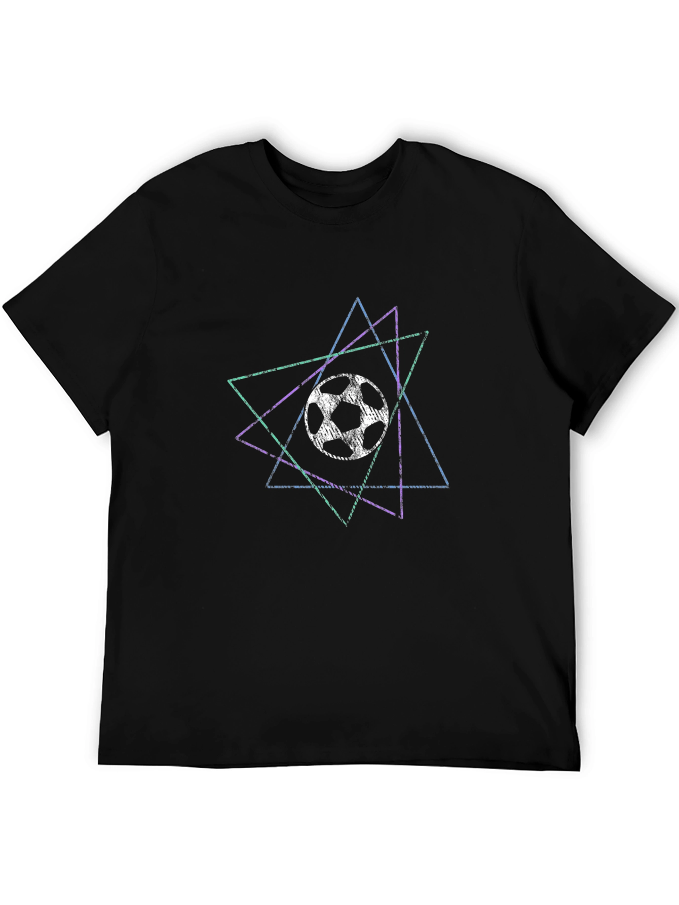Geometric Soccer Tee - Stylish Graphic T-Shirt