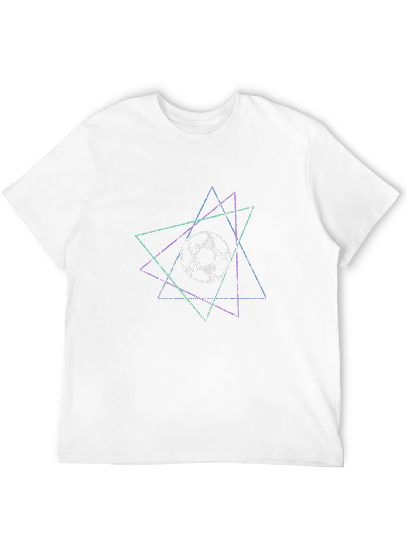 Geometric Soccer Tee - Stylish Graphic T-Shirt