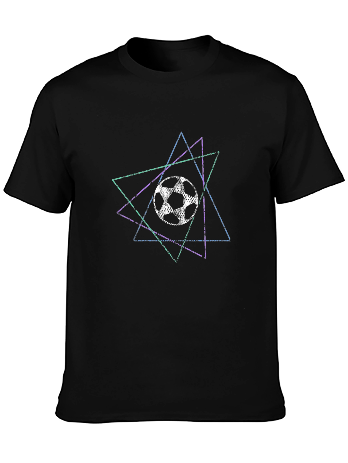 Geometric Soccer Tee - Stylish Graphic T-Shirt