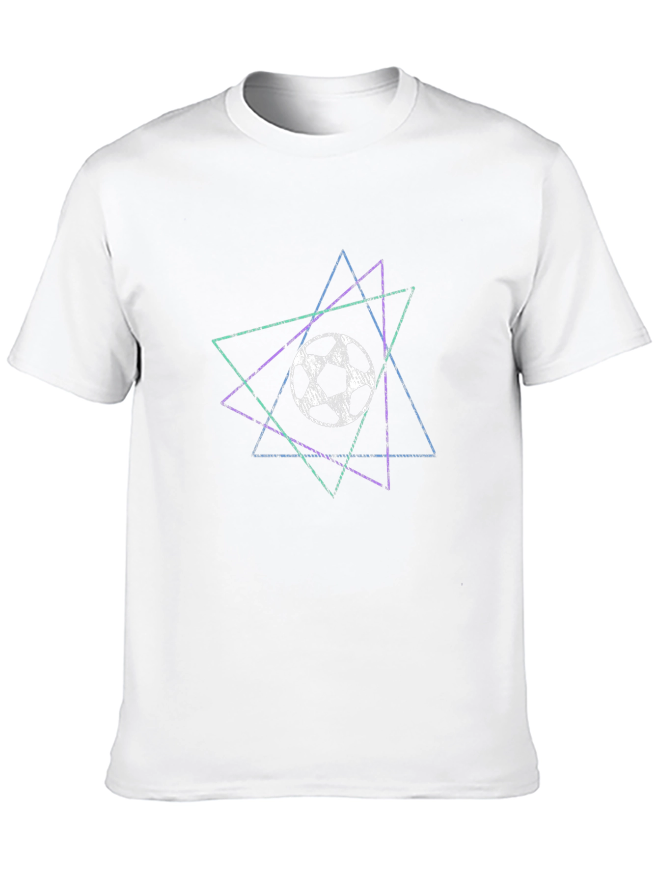 Geometric Soccer Tee - Stylish Graphic T-Shirt