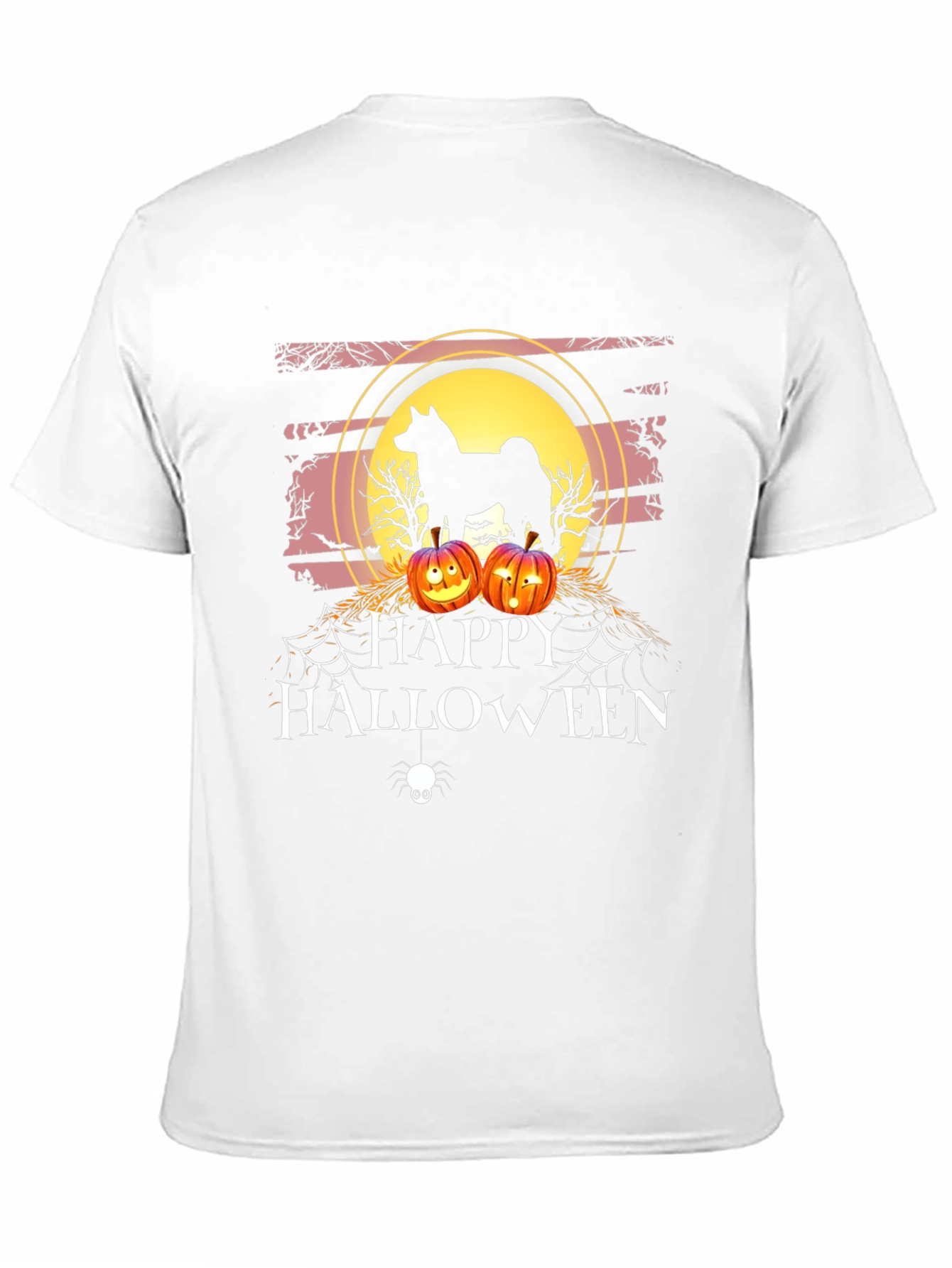 Happy Halloween Dog Silhouette T-Shirt