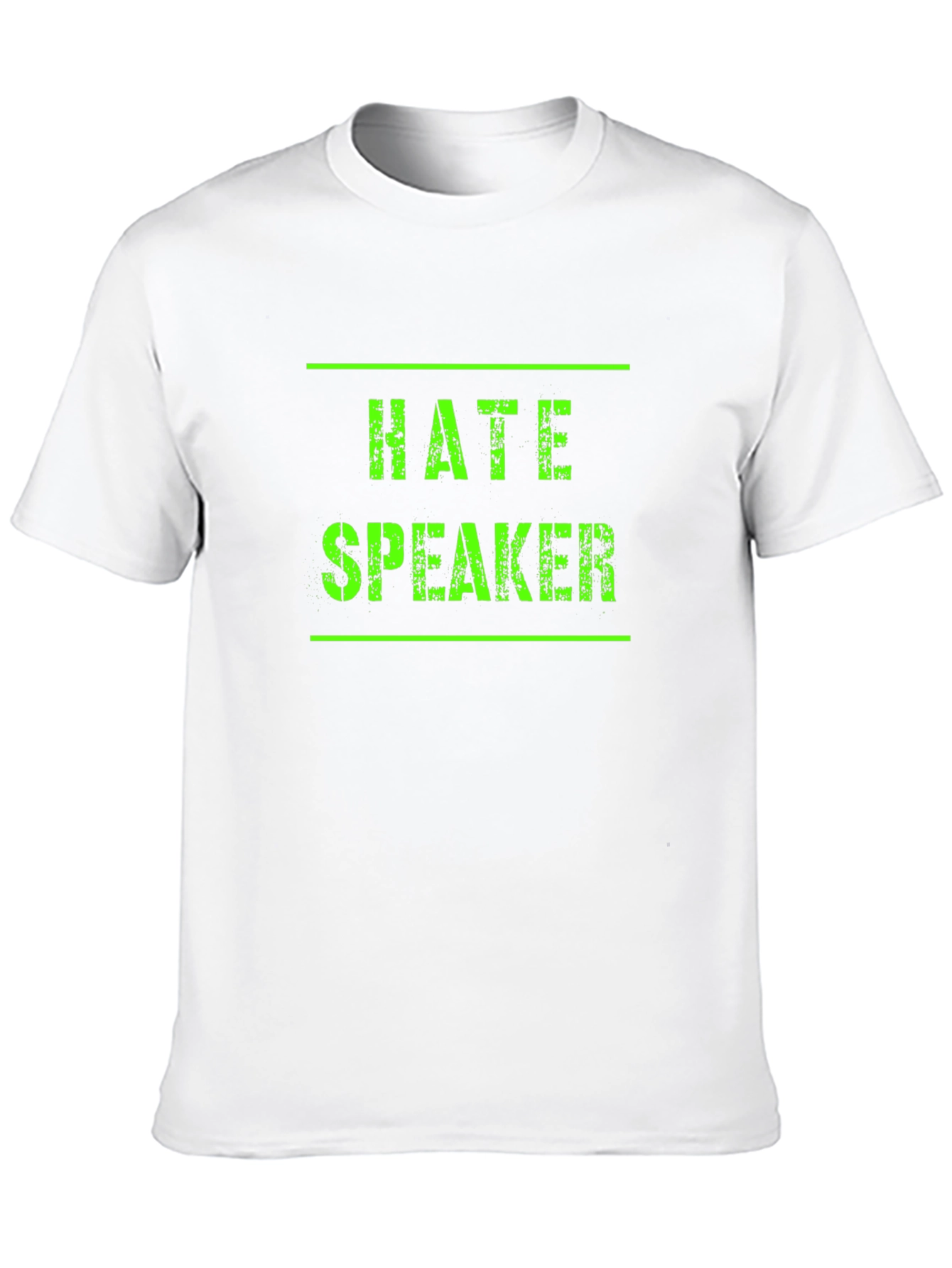 Hate Speaker Graphic T-Shirt - Black