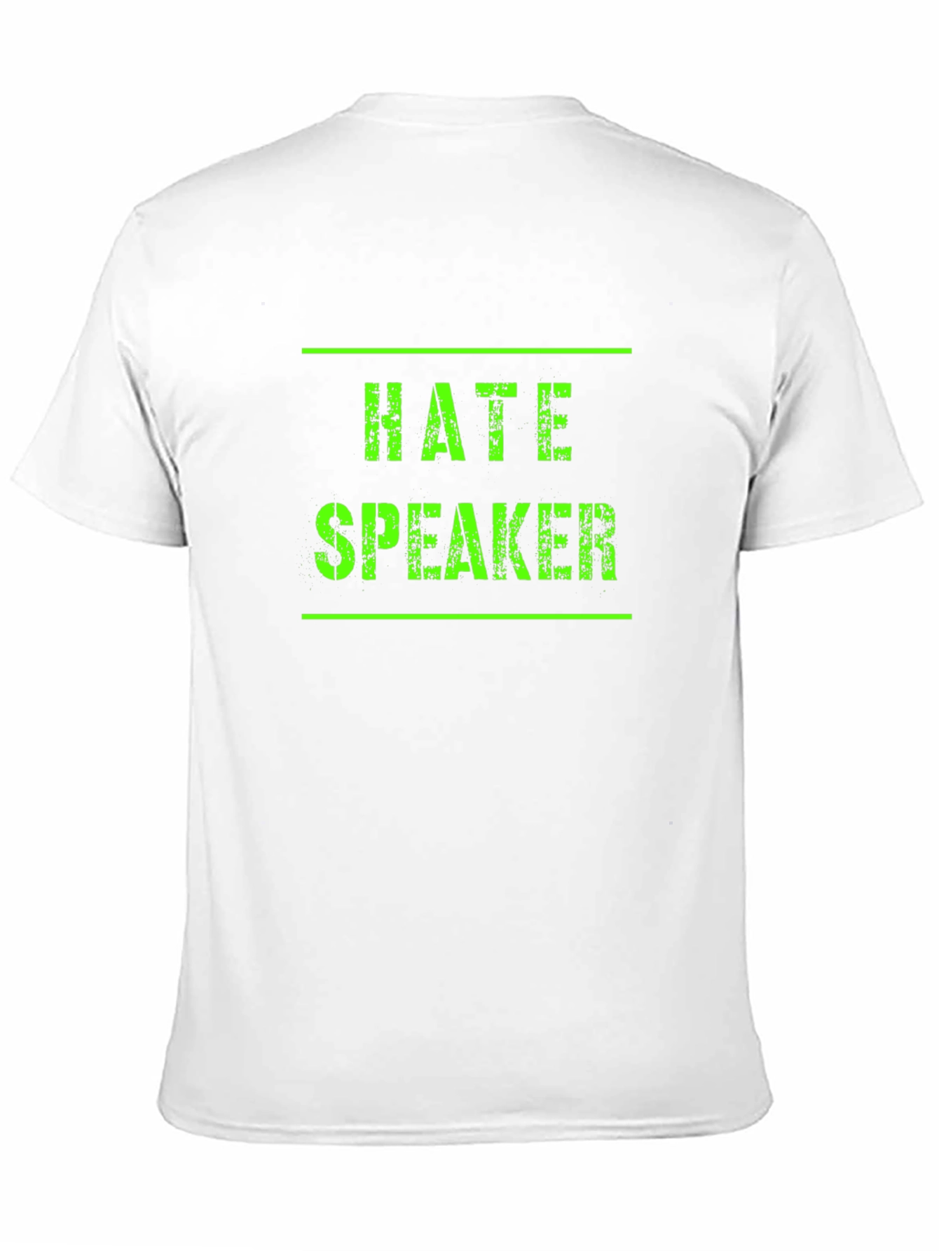 Hate Speaker Graphic T-Shirt - Black