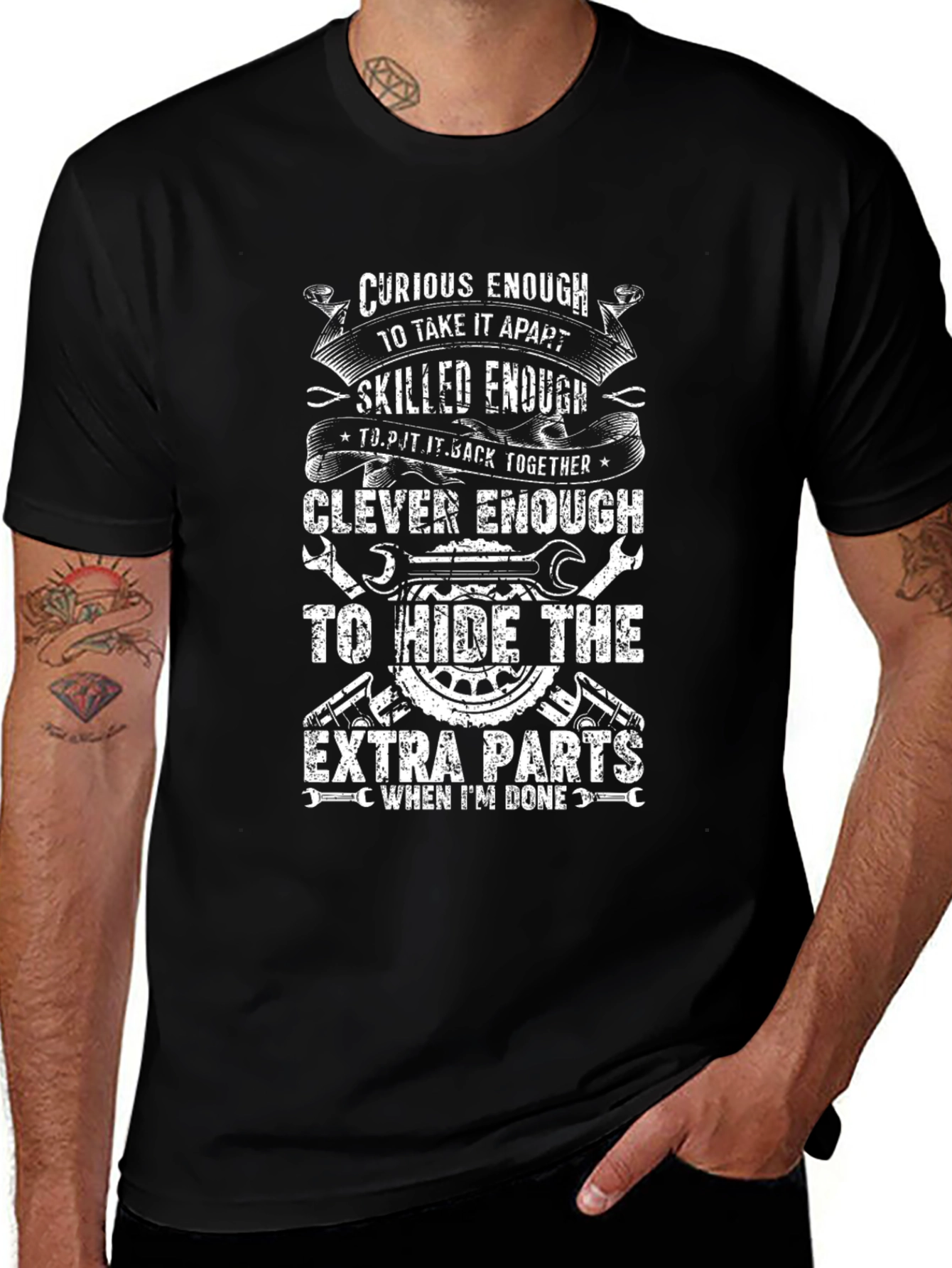 Curious Enough Mechanic T-Shirt