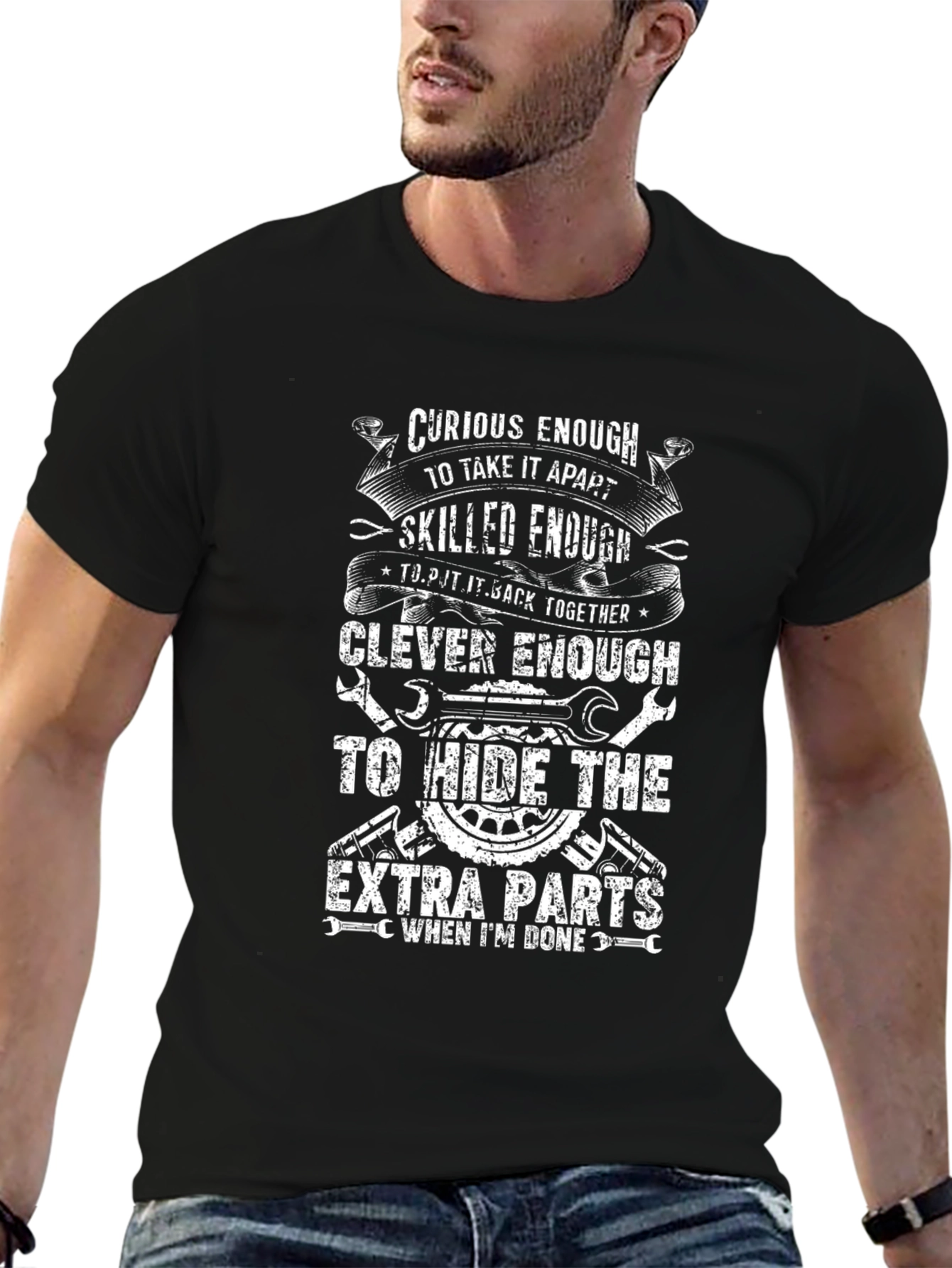 Curious Enough Mechanic T-Shirt