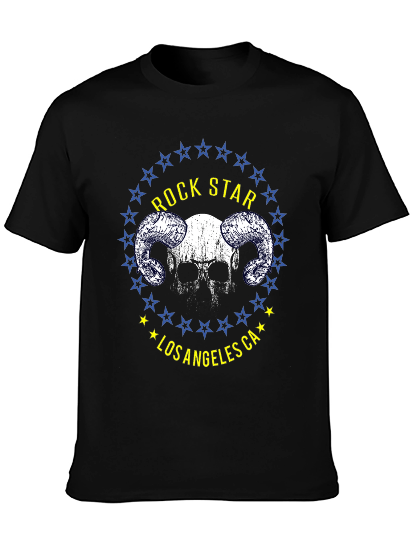 Rock Star Los Angeles Skull Graphic Tee