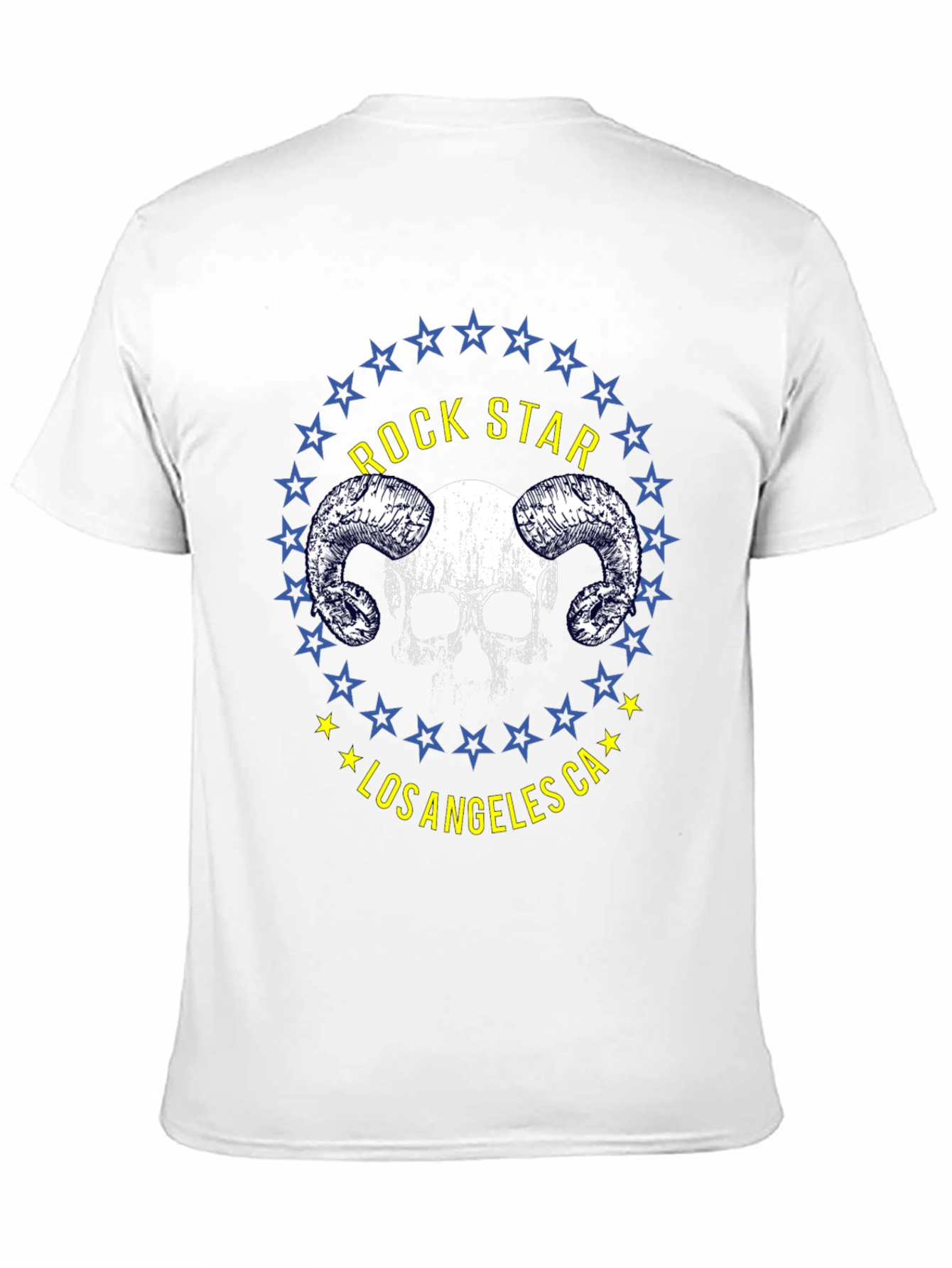 Rock Star Los Angeles Skull Graphic Tee