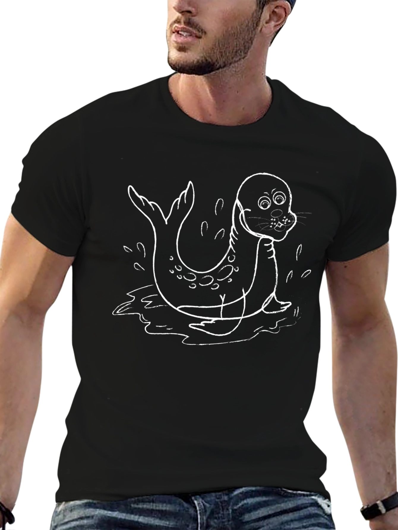 Cartoon Seal Graphic Tee