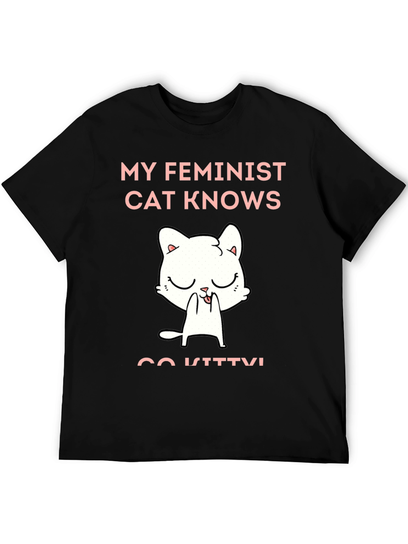 Feminist Cat Graphic T-Shirt - Unisex Cotton Tee