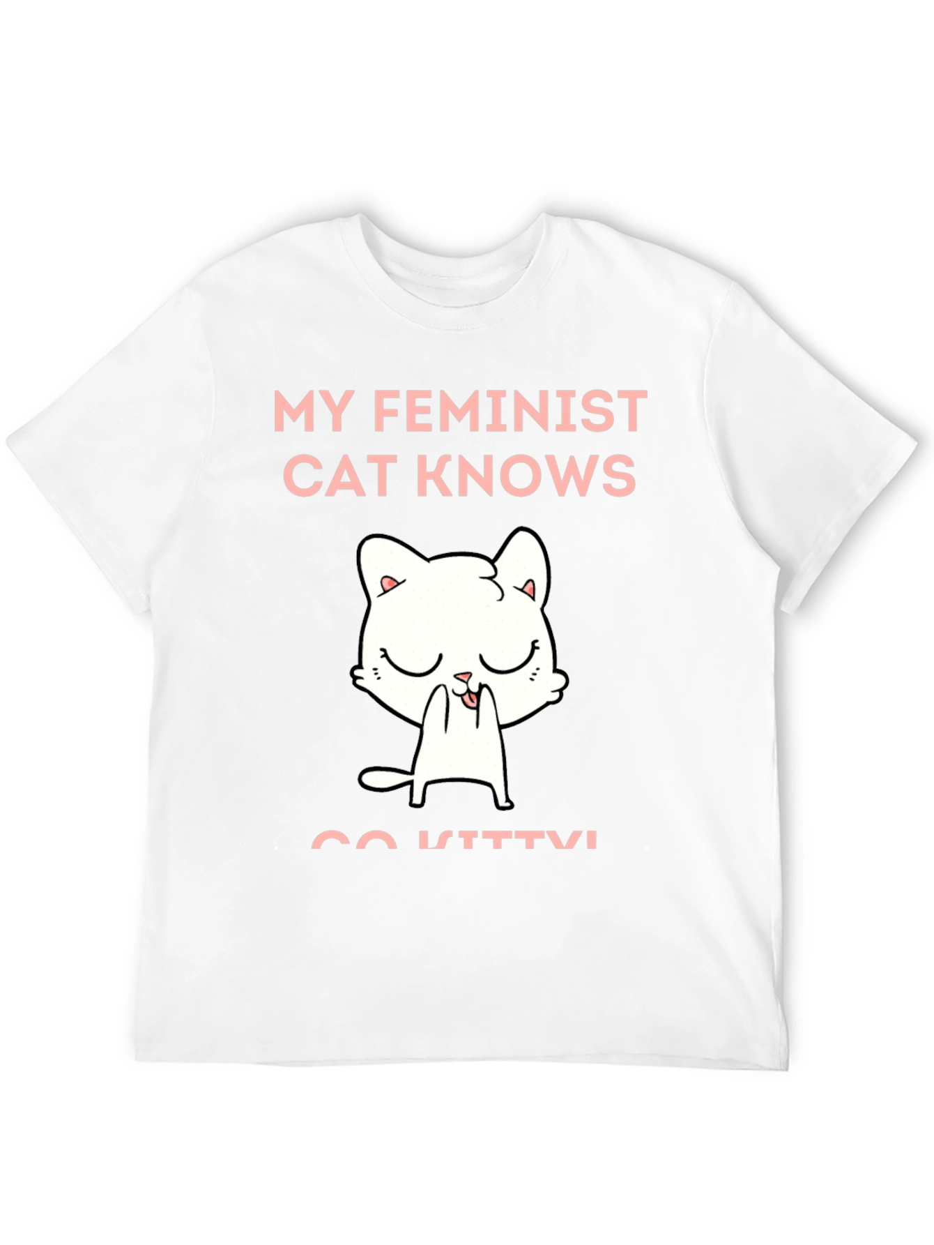 Feminist Cat Graphic T-Shirt - Unisex Cotton Tee