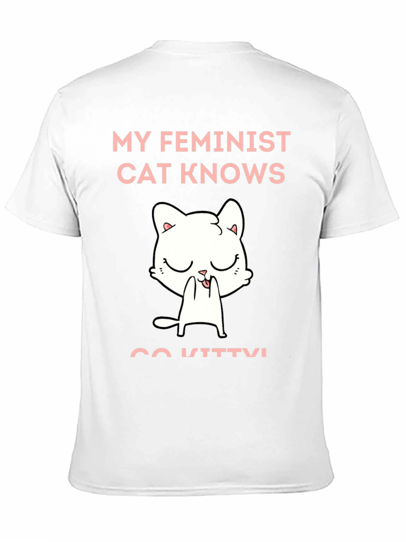 Feminist Cat Graphic T-Shirt - Unisex Cotton Tee