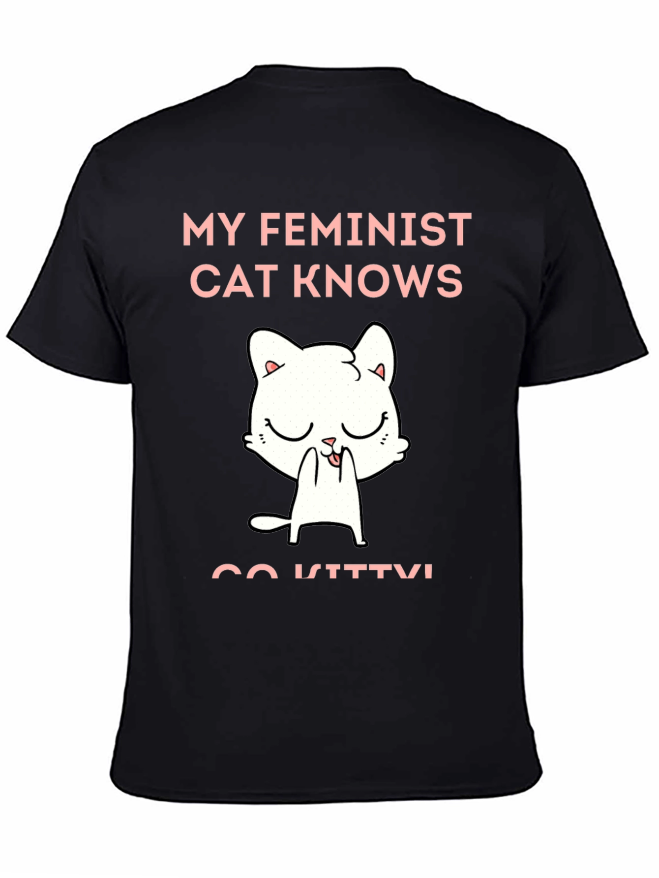Feminist Cat Graphic T-Shirt - Unisex Cotton Tee