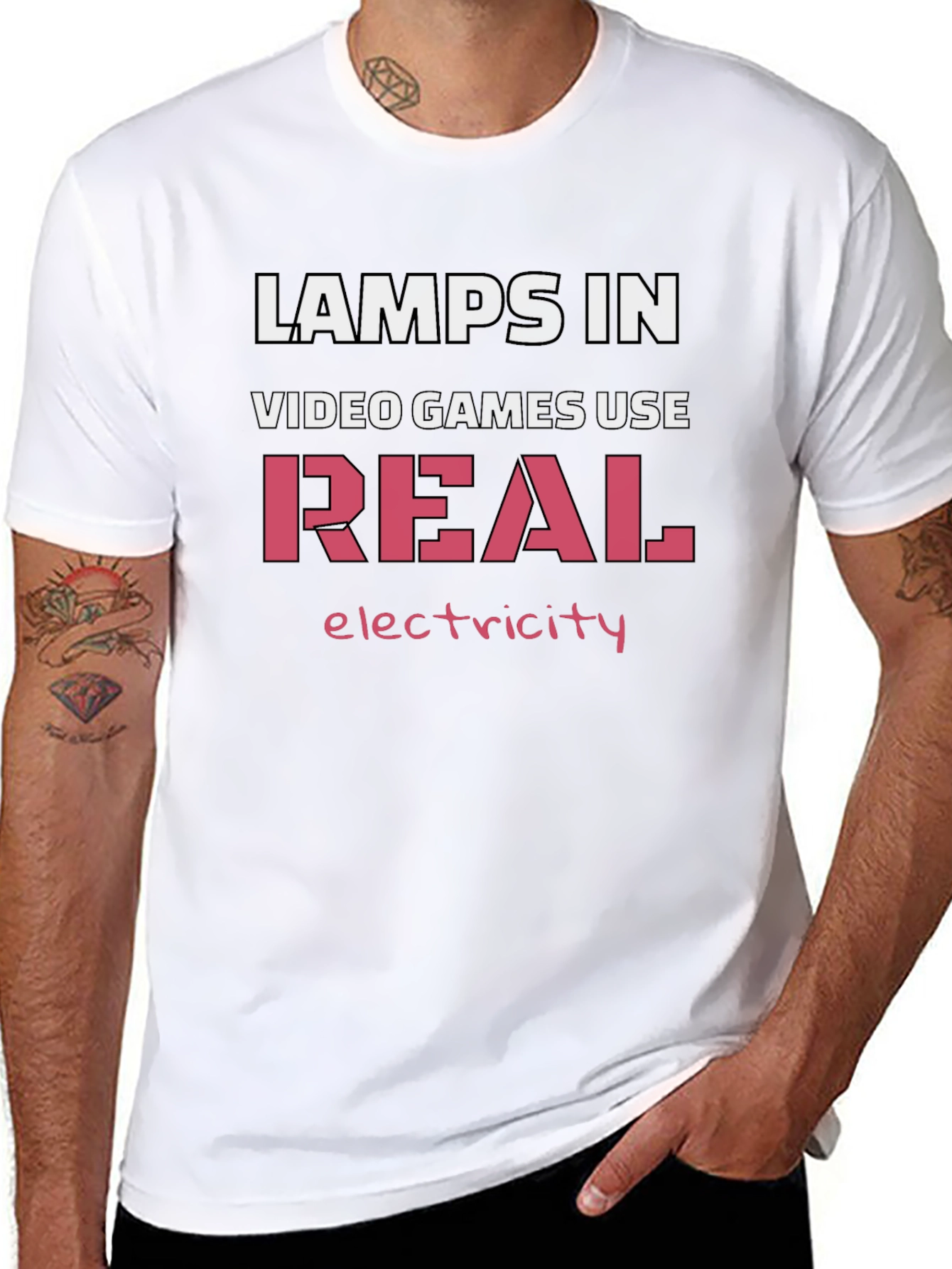 Lamps In Video Games Use Real Electricity T-Shirt