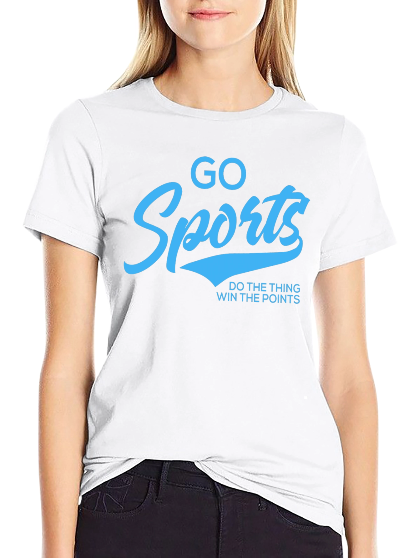 Go Sports! Funny Slogan Graphic T-Shirt