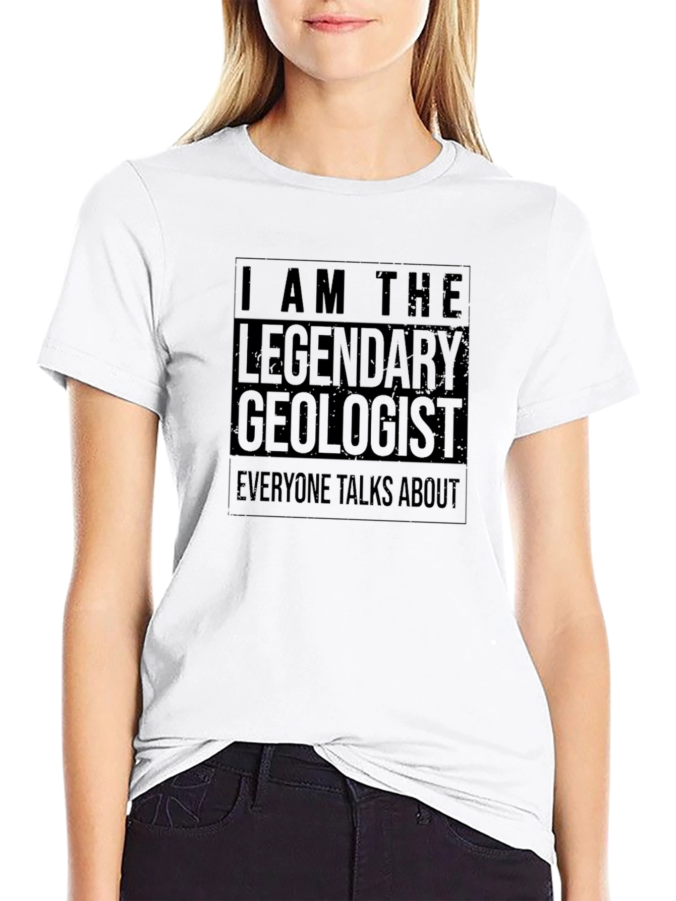 Legendary Geologist Black Cotton Graphic T-Shirt