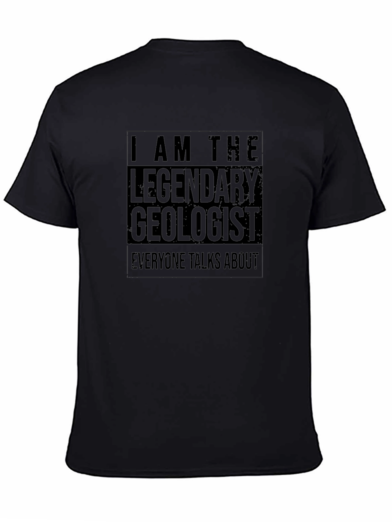 Legendary Geologist Black Cotton Graphic T-Shirt