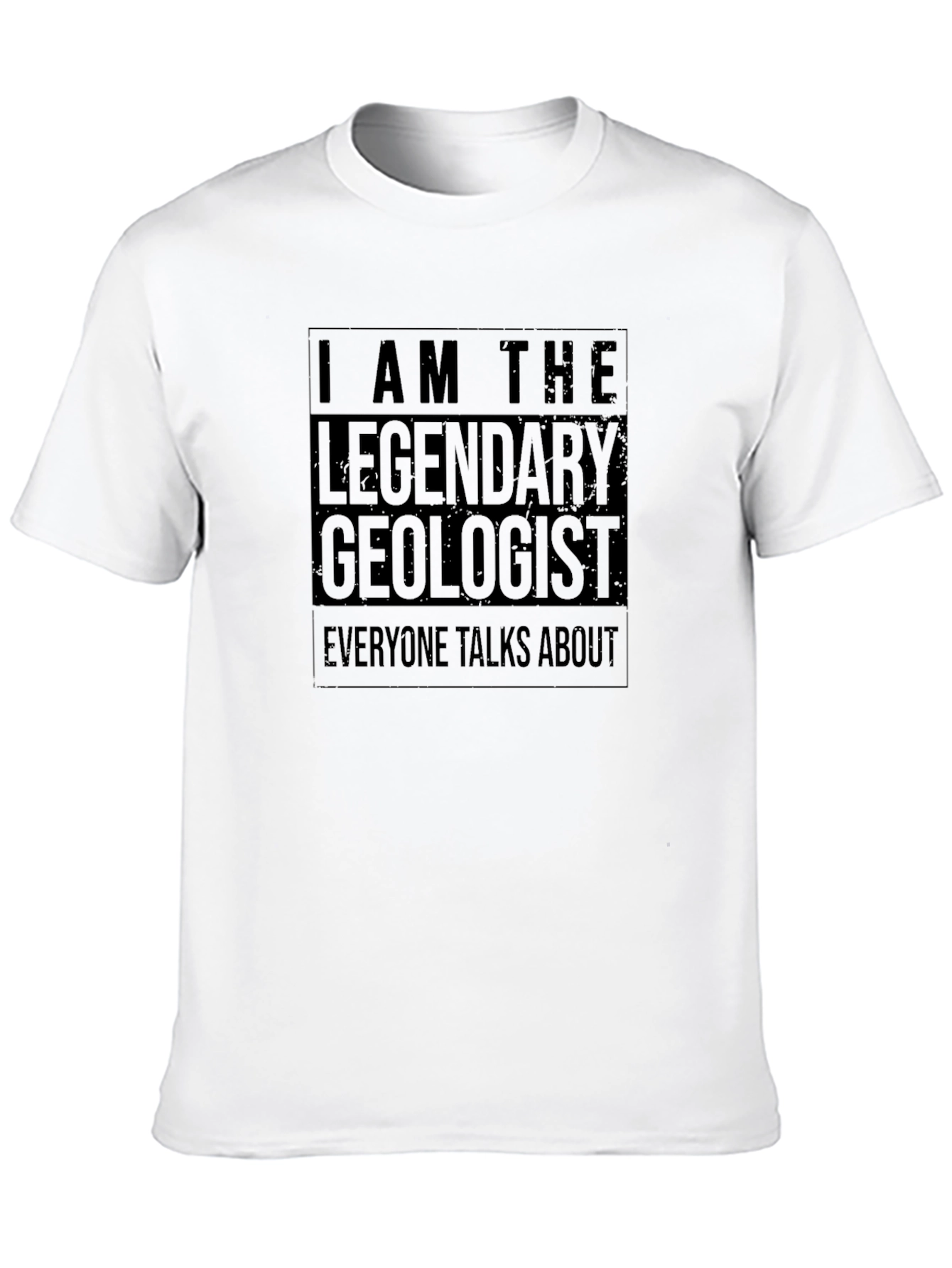 Legendary Geologist Black Cotton Graphic T-Shirt