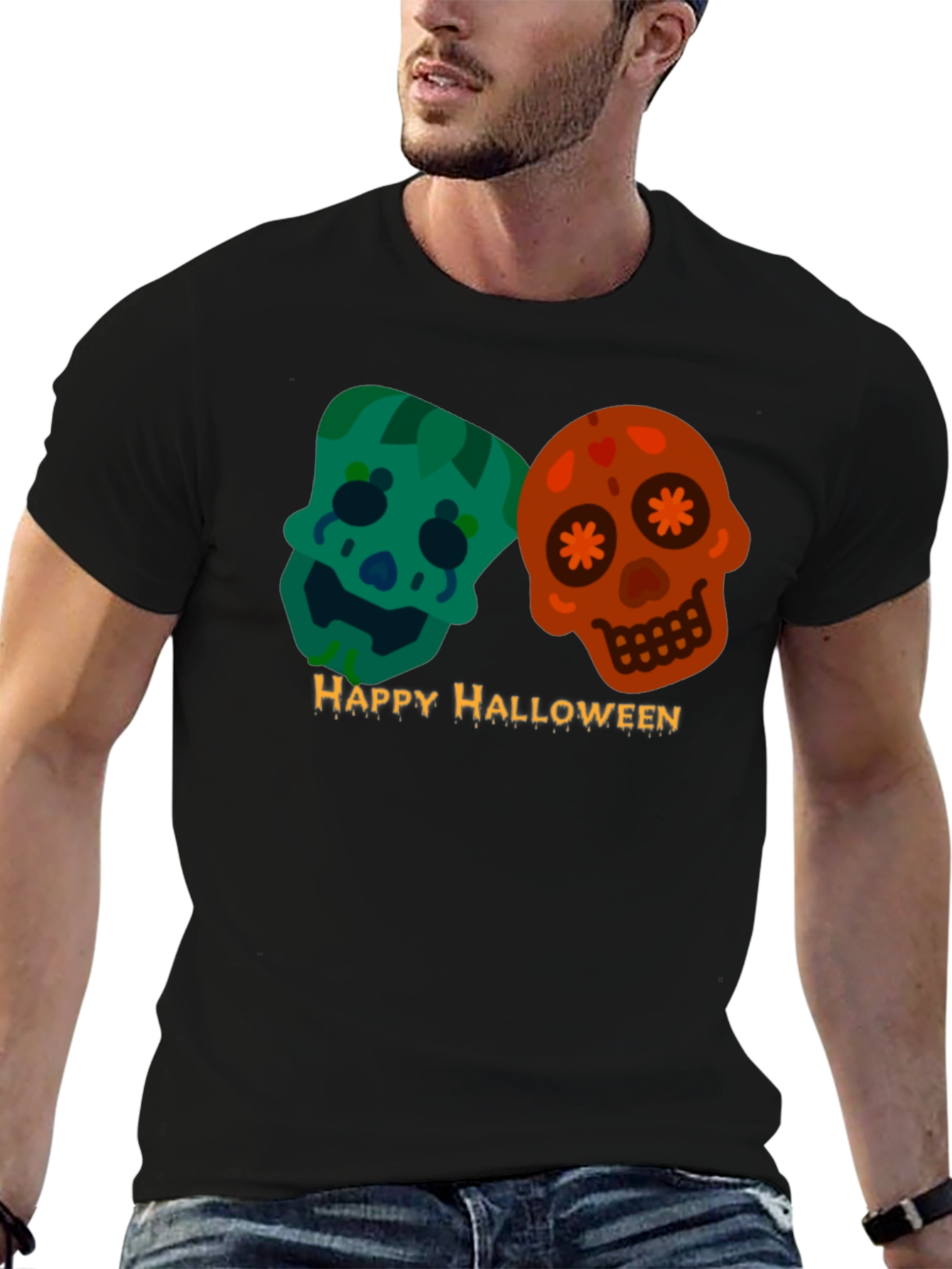 Happy Halloween Skulls T-Shirt