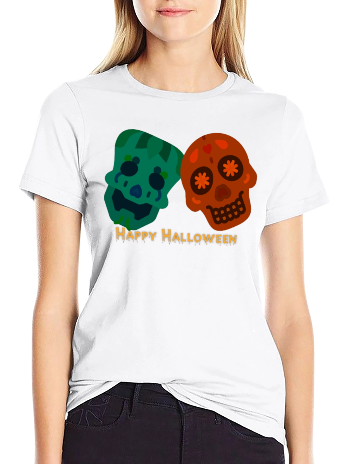 Happy Halloween Skulls T-Shirt