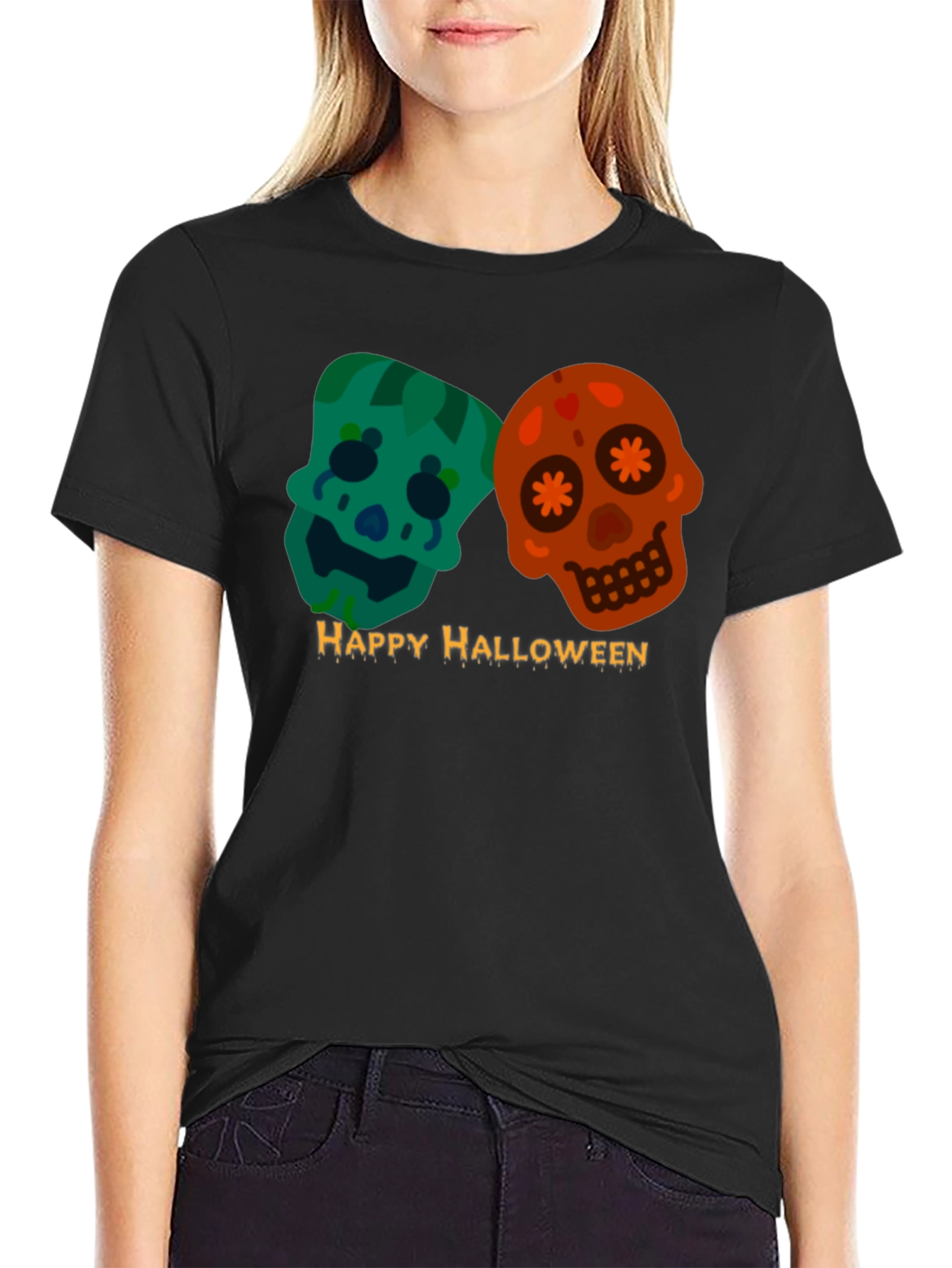 Happy Halloween Skulls T-Shirt