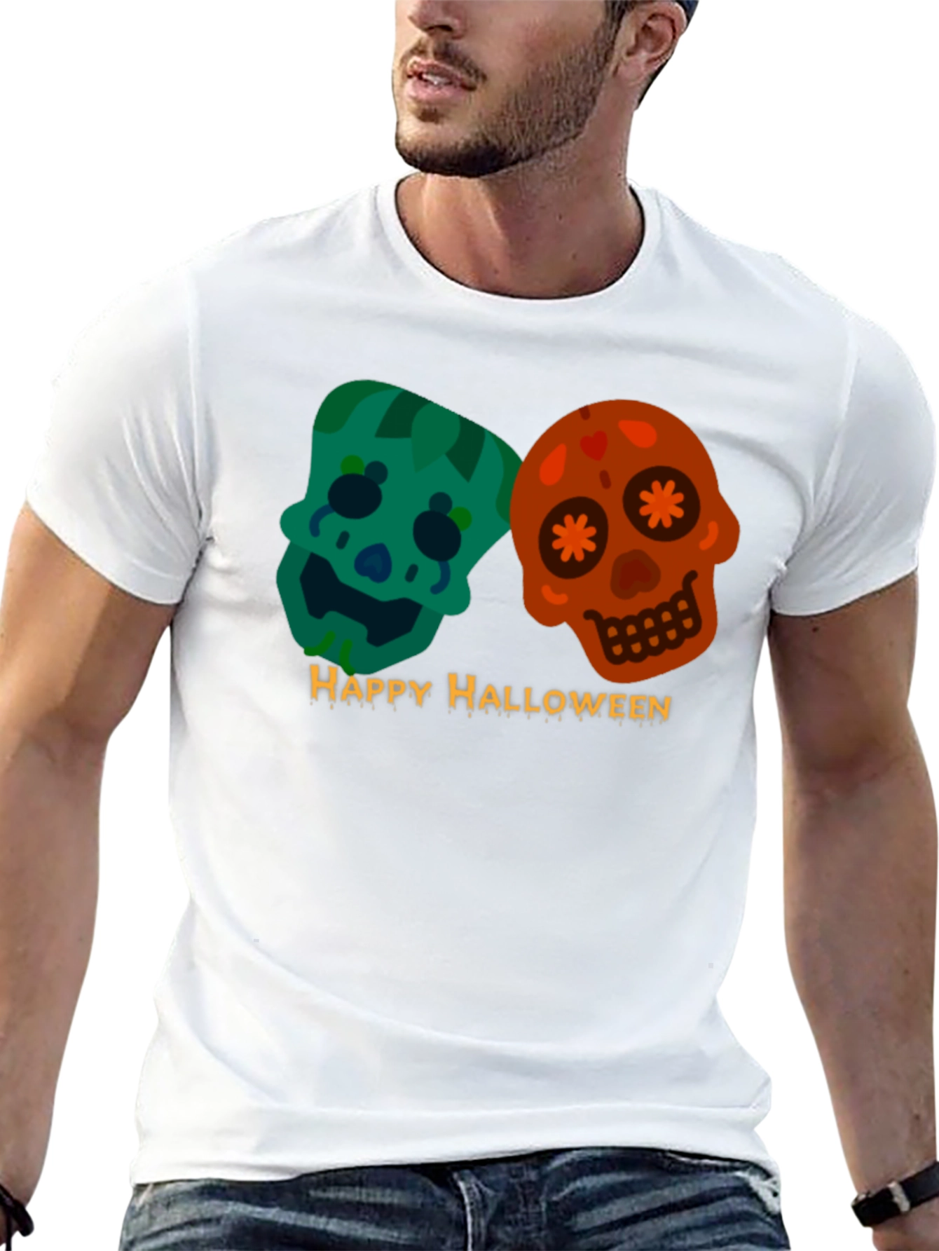 Happy Halloween Skulls T-Shirt