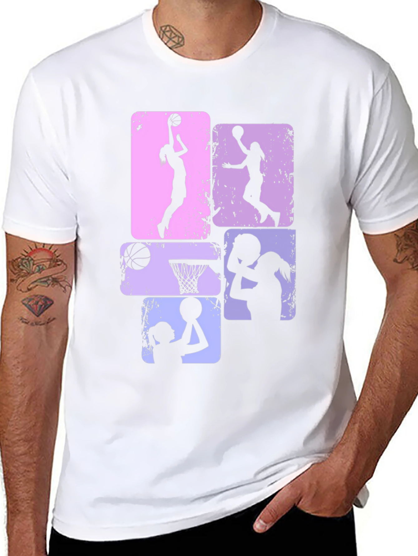 Womens Basketball Graphic Tee