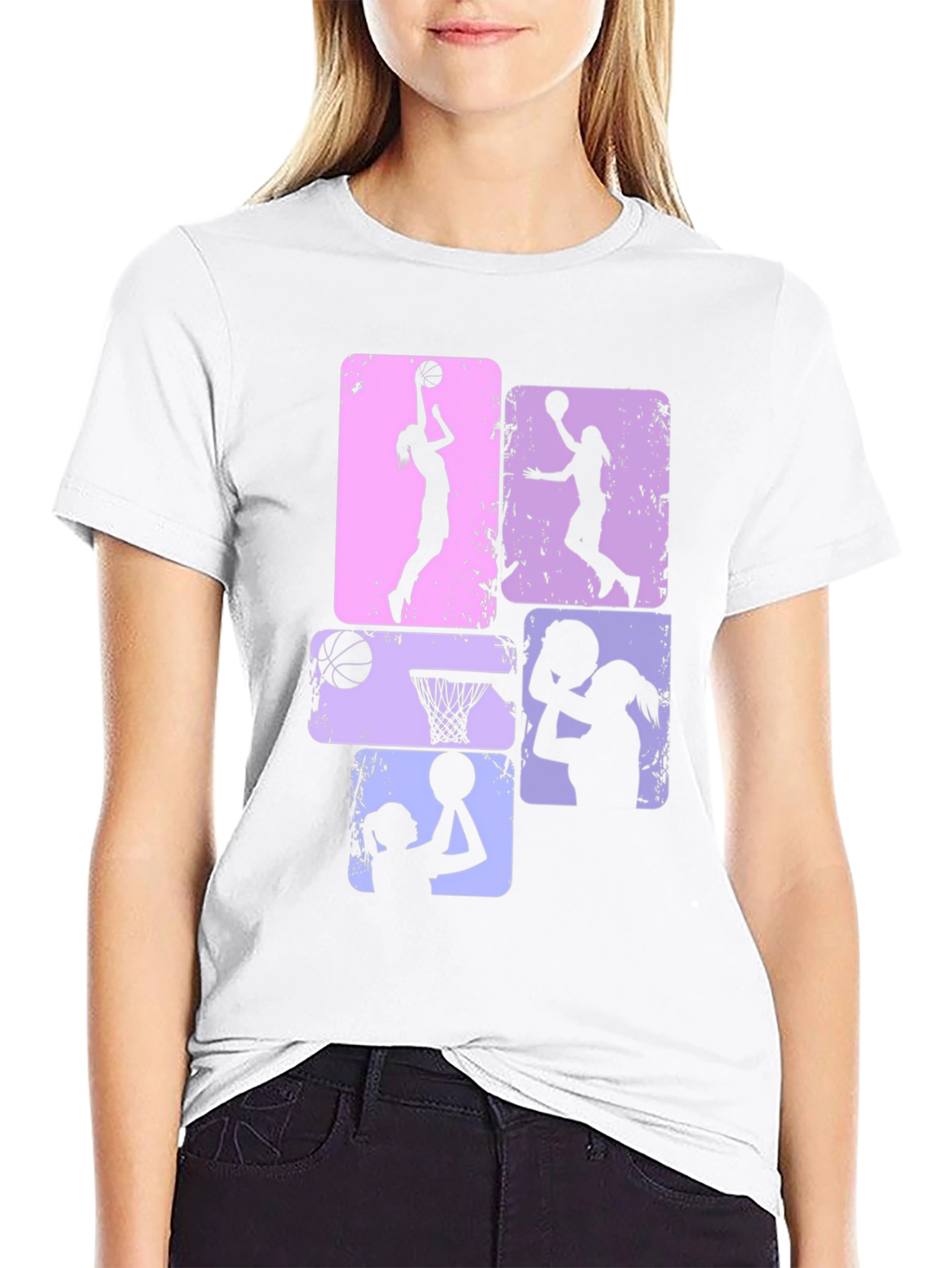 Womens Basketball Graphic Tee