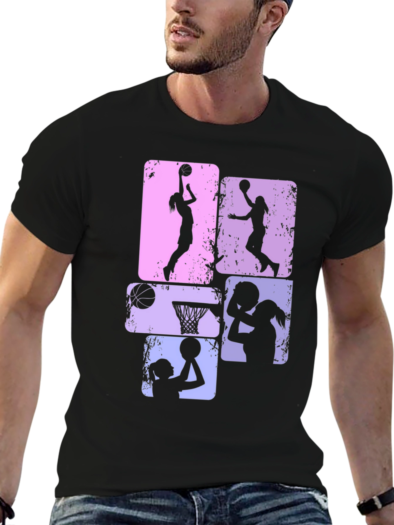Womens Basketball Graphic Tee