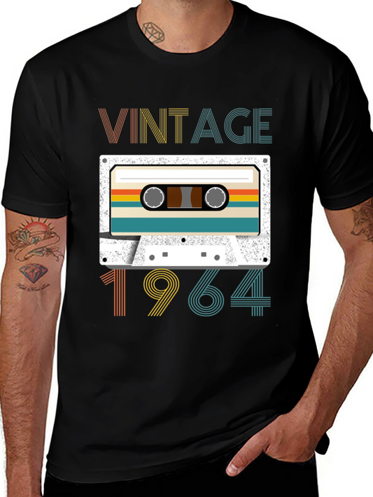 Vintage 1964 Cassette Tape Graphic T-Shirt
