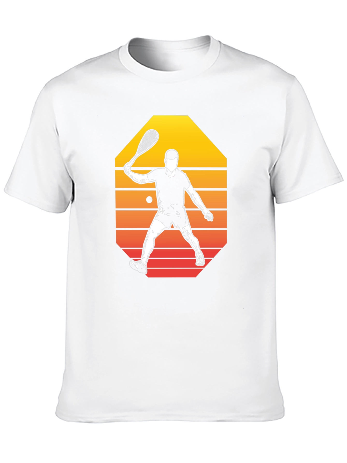Retro Squash Player Graphic Tee