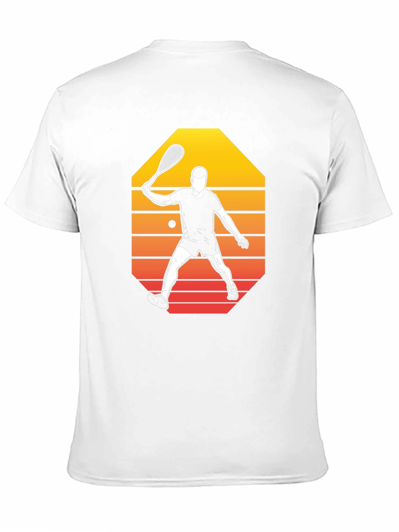 Retro Squash Player Graphic Tee