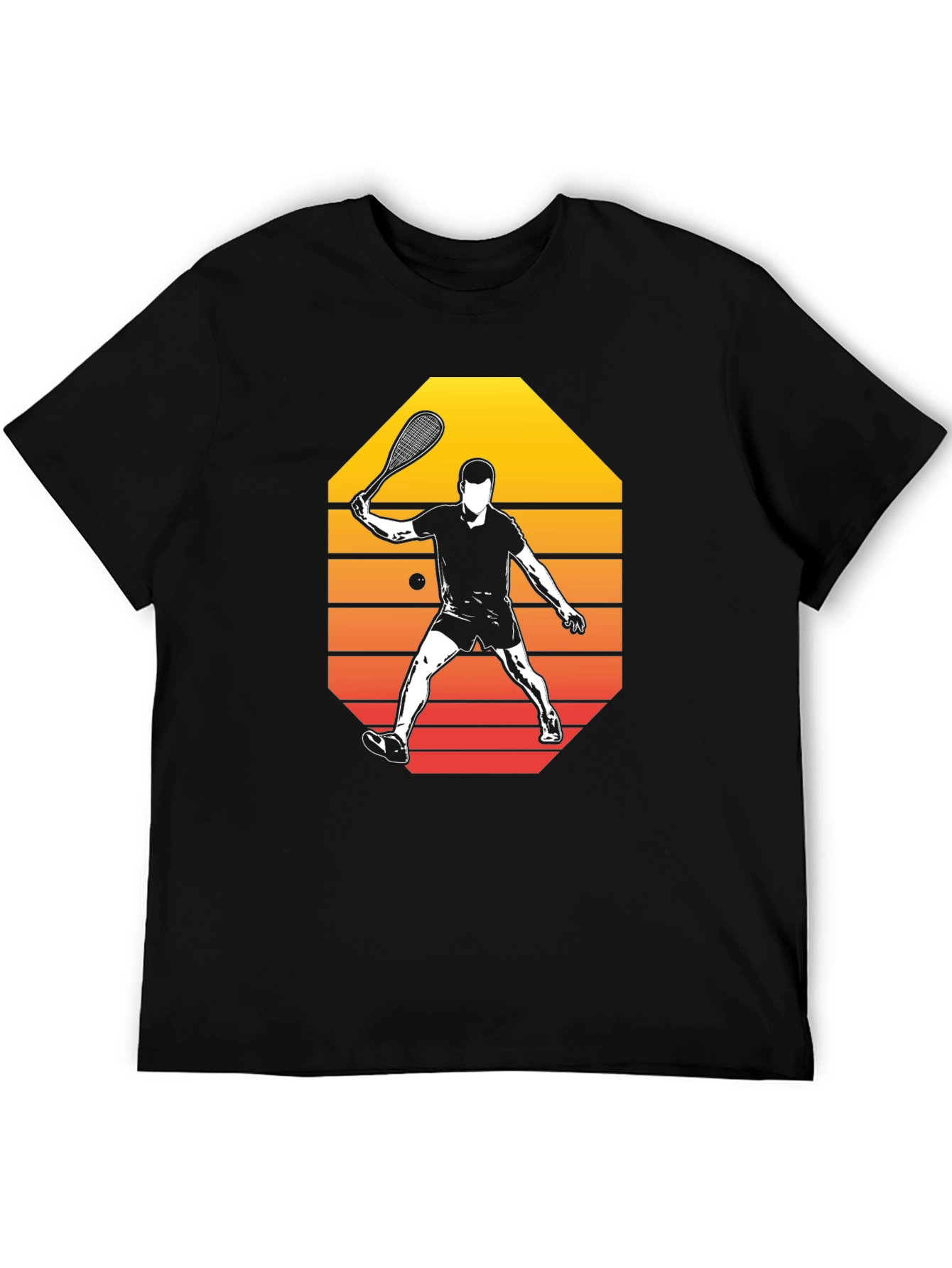 Retro Squash Player Graphic Tee