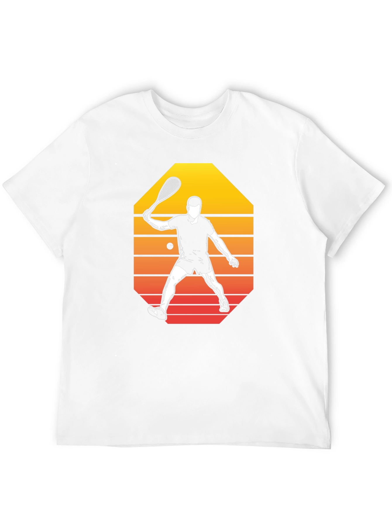 Retro Squash Player Graphic Tee