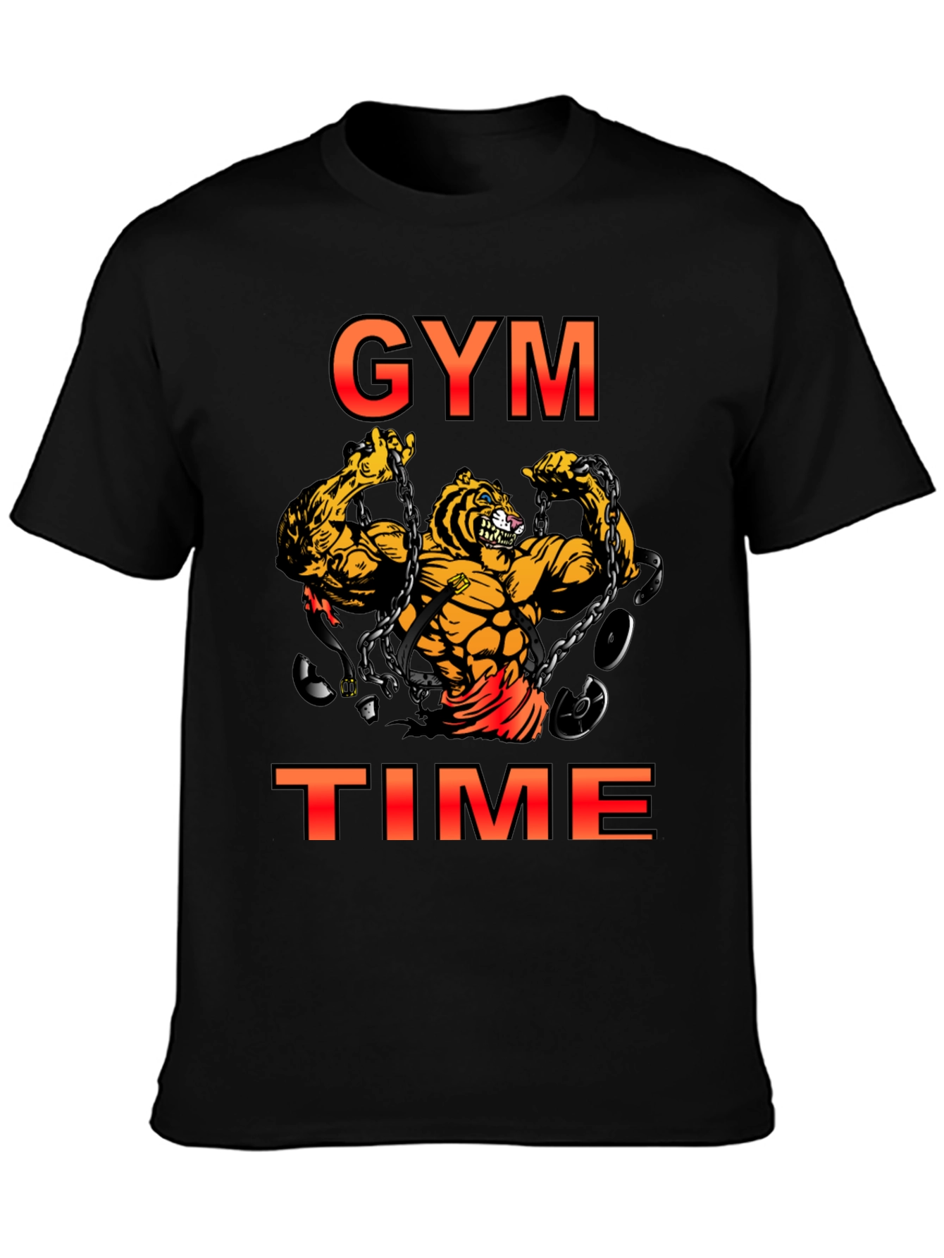 Gym Time Tiger Graphic T-Shirt