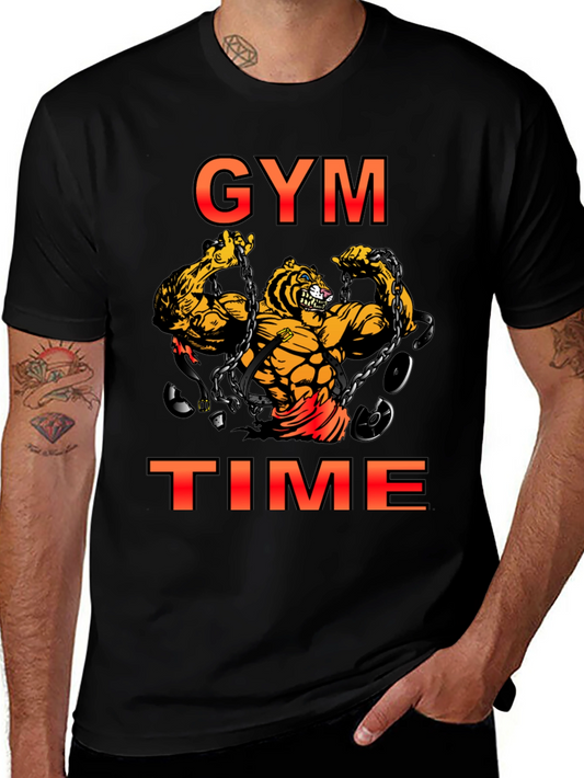 Gym Time Tiger Graphic T-Shirt