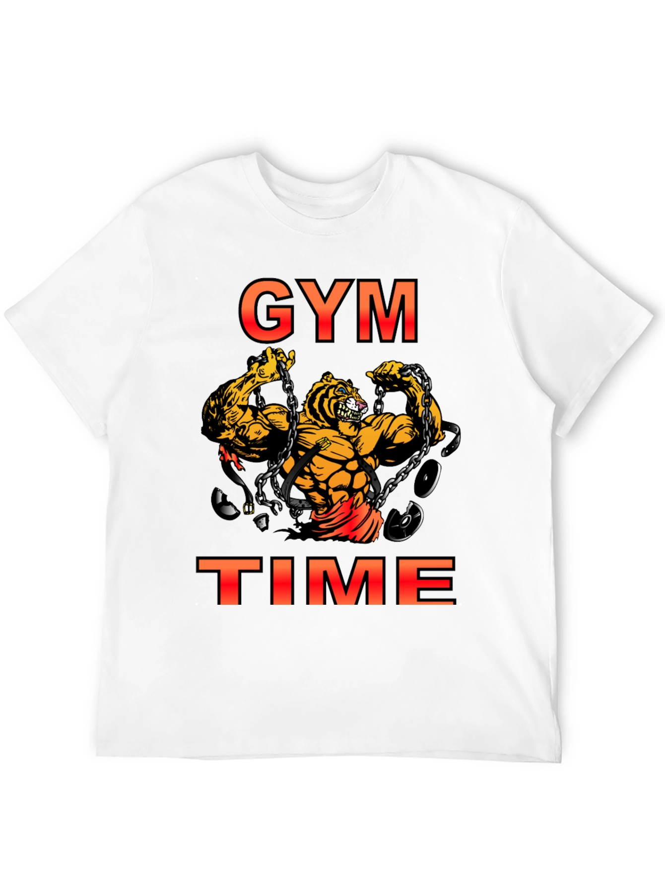 Gym Time Tiger Graphic T-Shirt