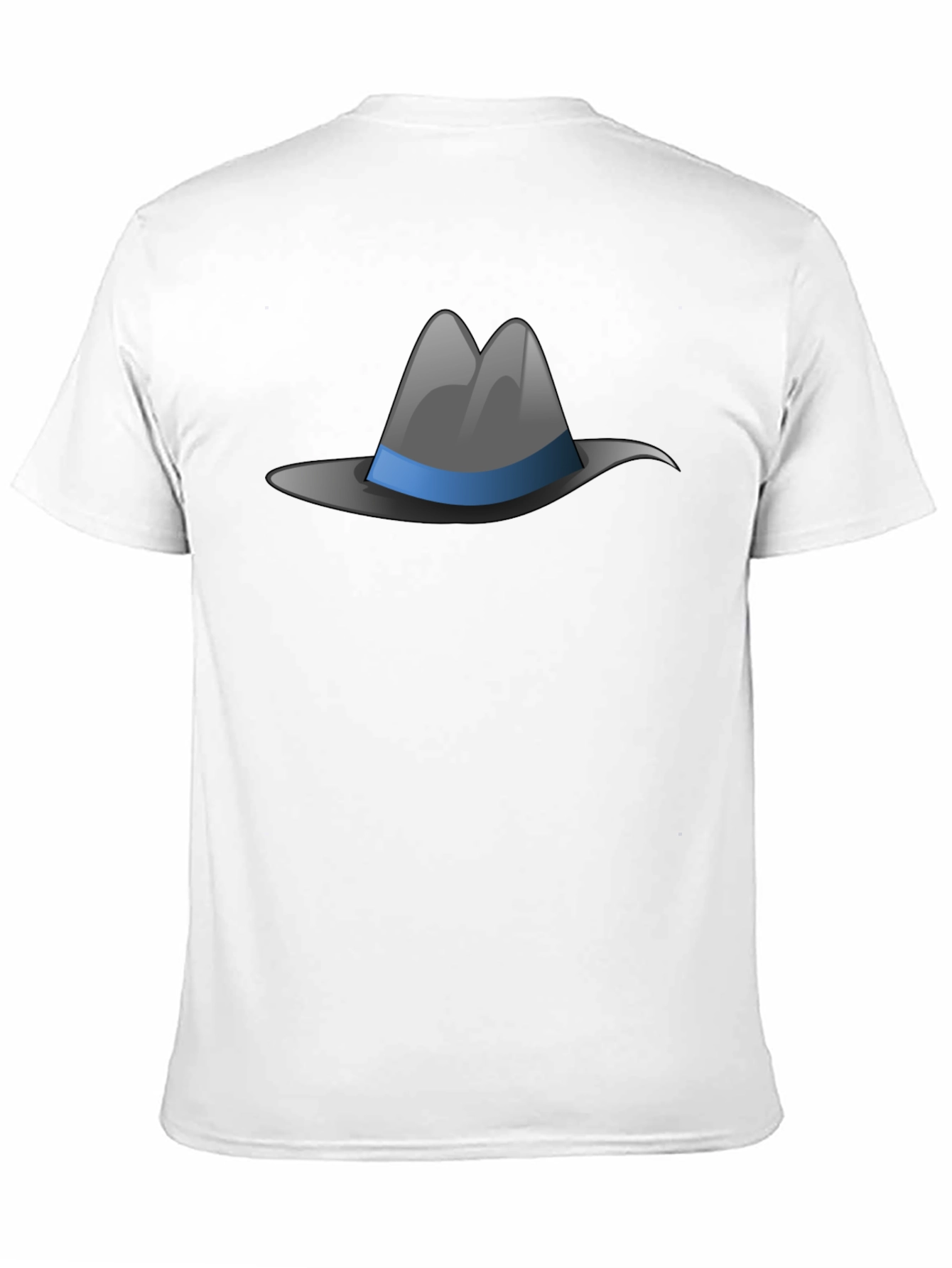 Fedora Hat Graphic Tee - Stylish Black T-Shirt