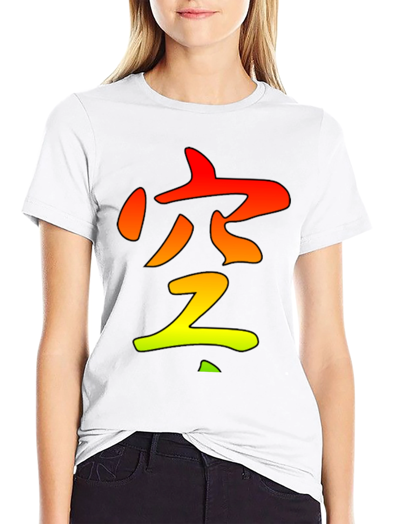 Zen Symbol Black T-Shirt - Gradient Design