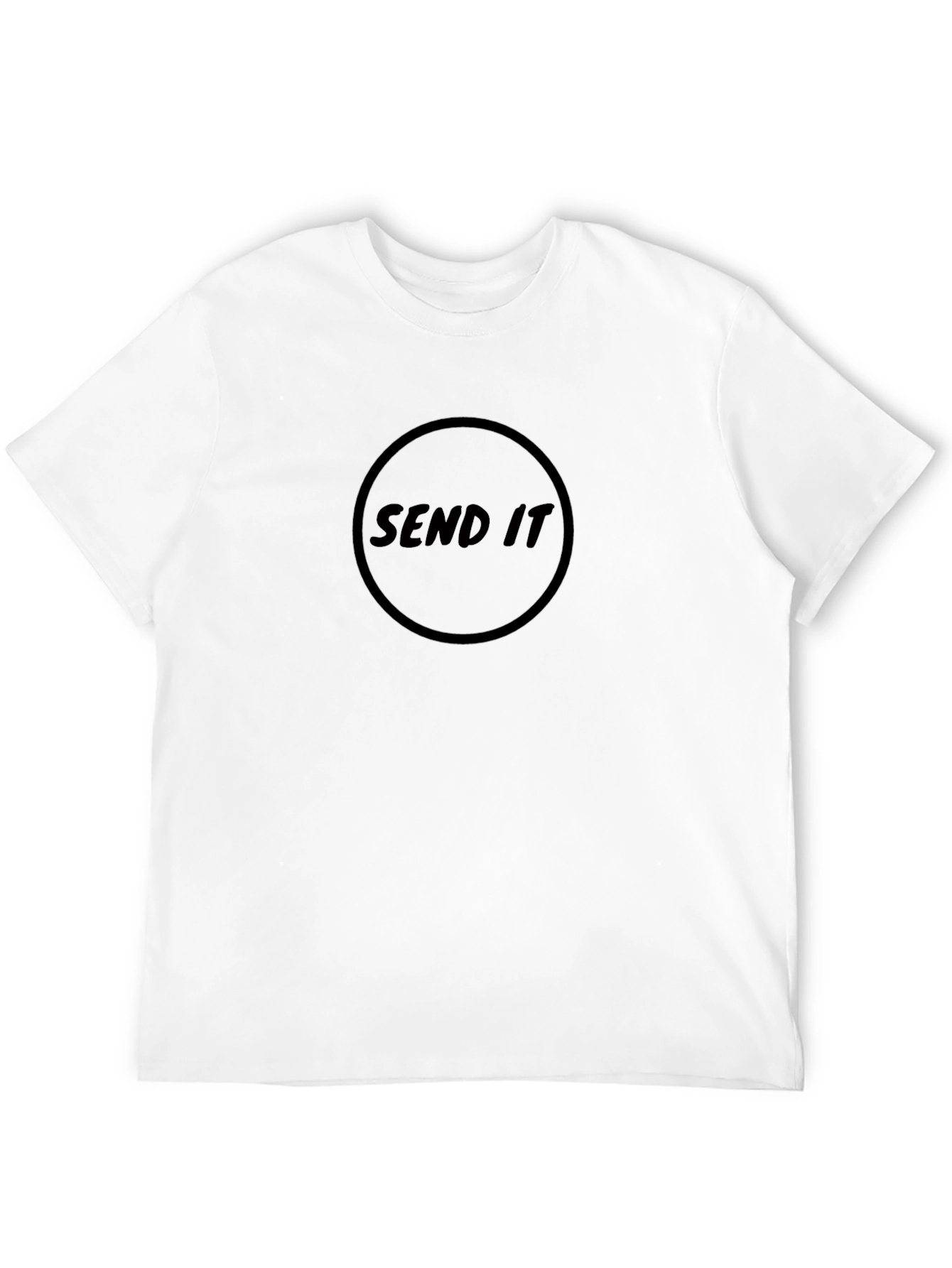 Send It Black Graphic Tee - Trendy Casual T-Shirt