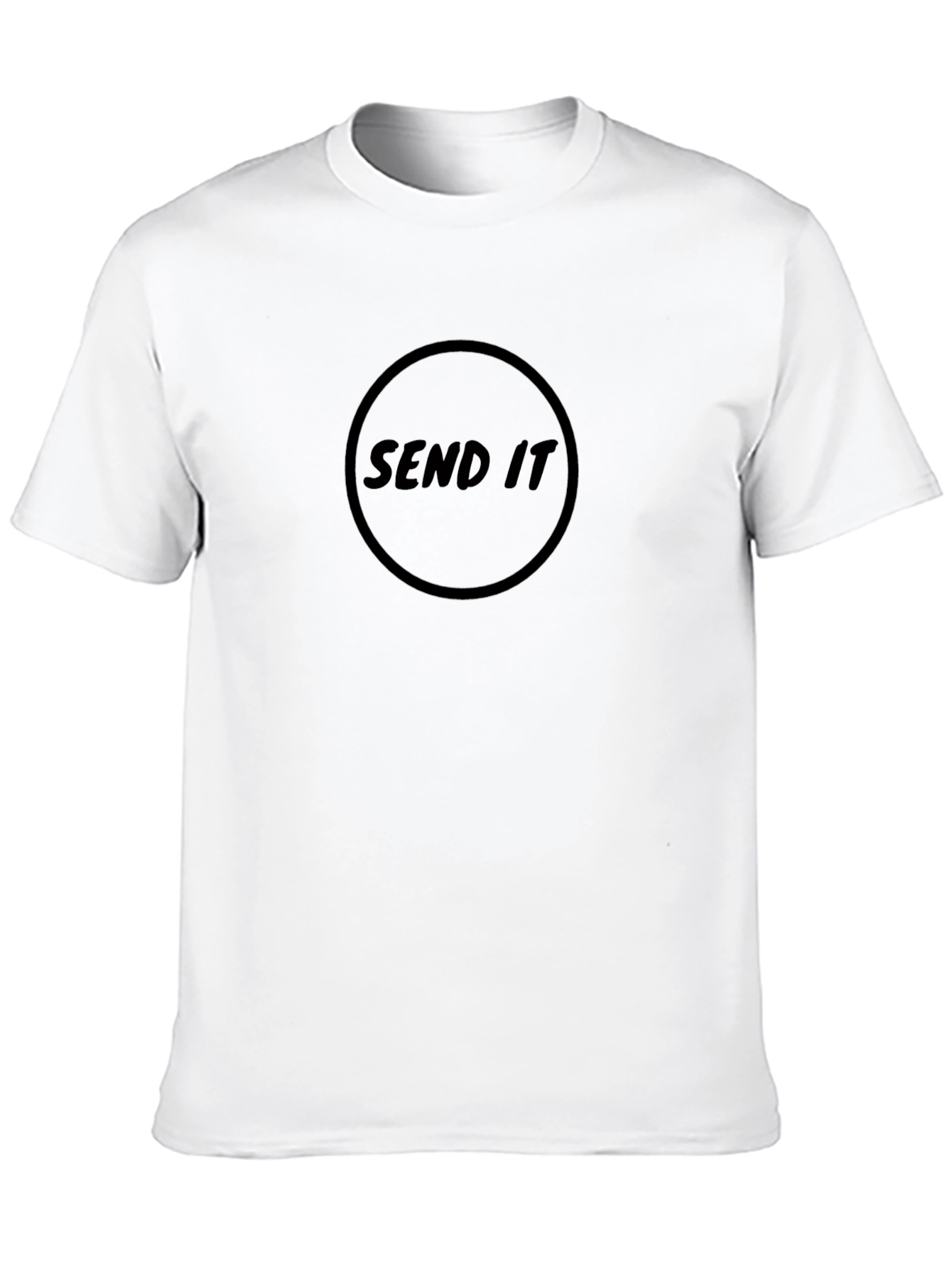 Send It Black Graphic Tee - Trendy Casual T-Shirt