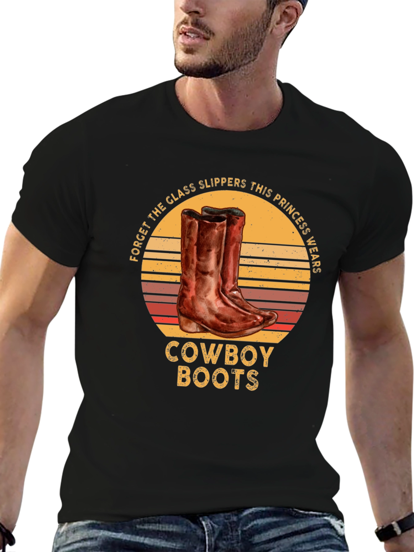 Cowboy Boots Princess Graphic T-Shirt