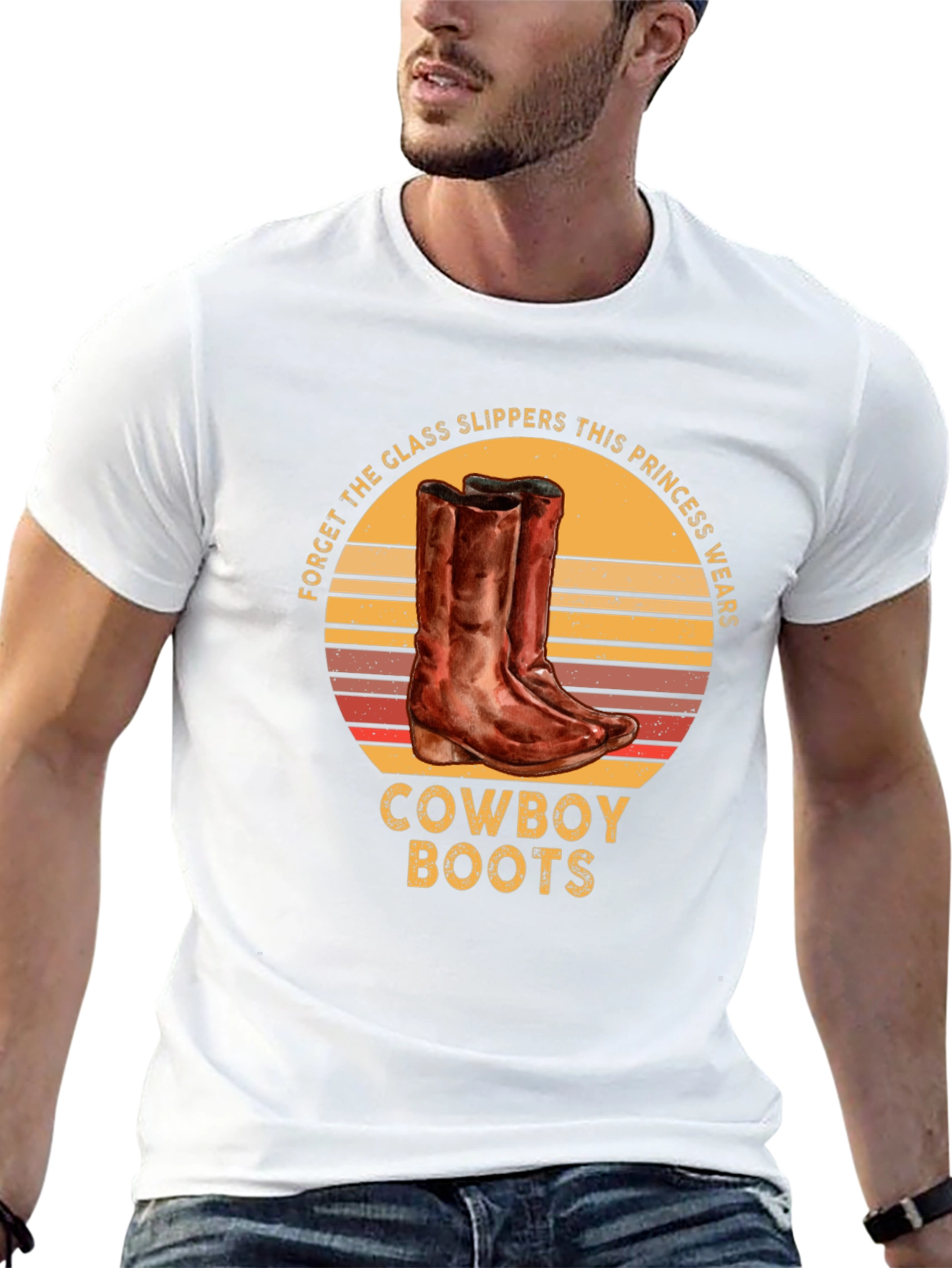 Cowboy Boots Princess Graphic T-Shirt