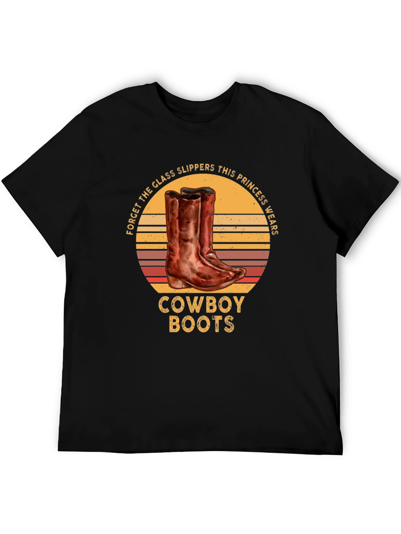 Cowboy Boots Princess Graphic T-Shirt
