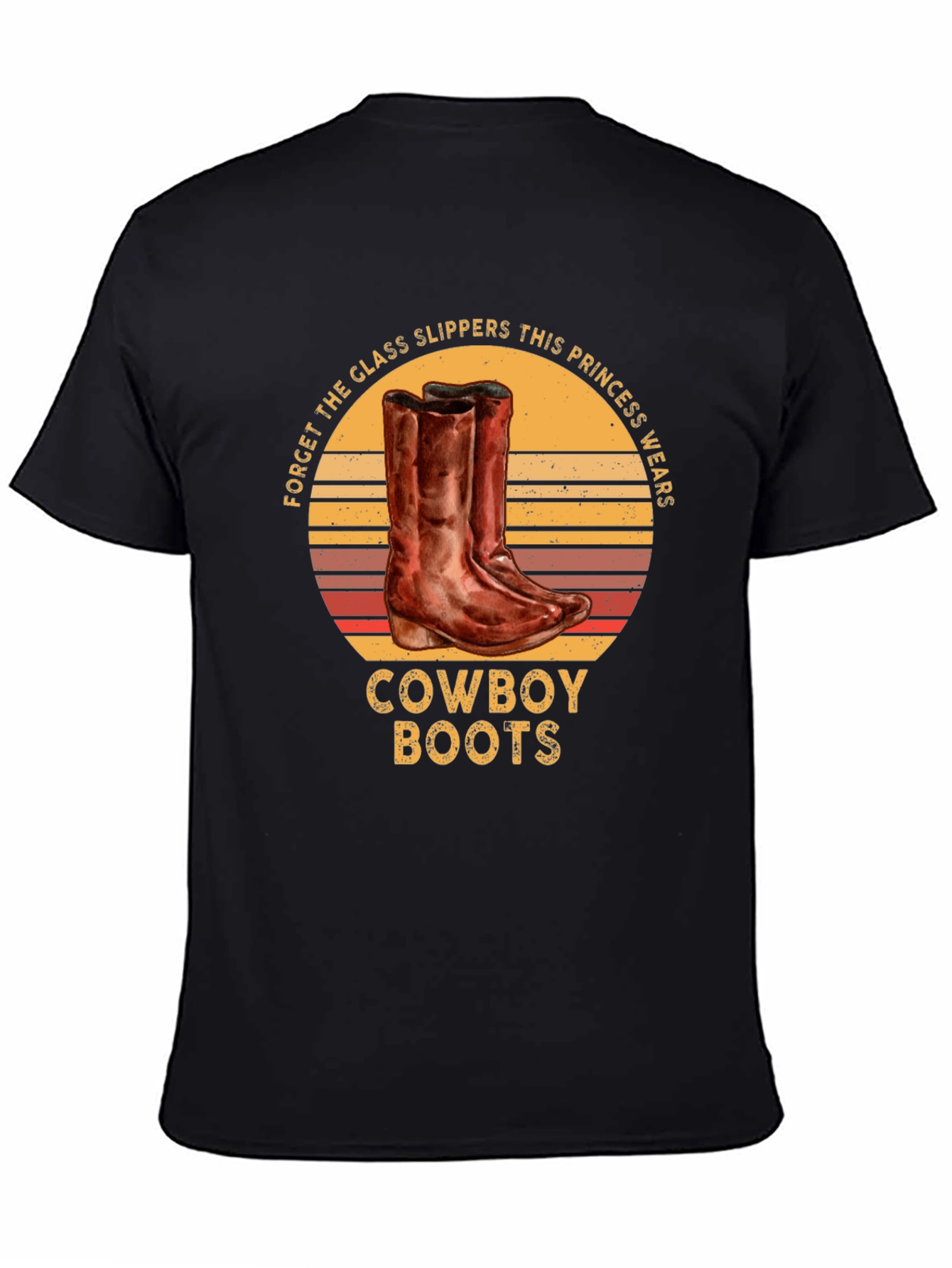 Cowboy Boots Princess Graphic T-Shirt