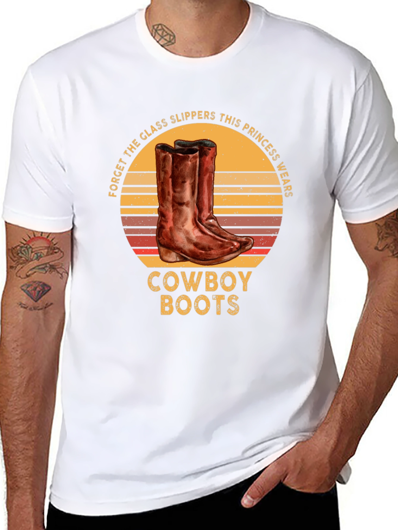 Cowboy Boots Princess Graphic T-Shirt