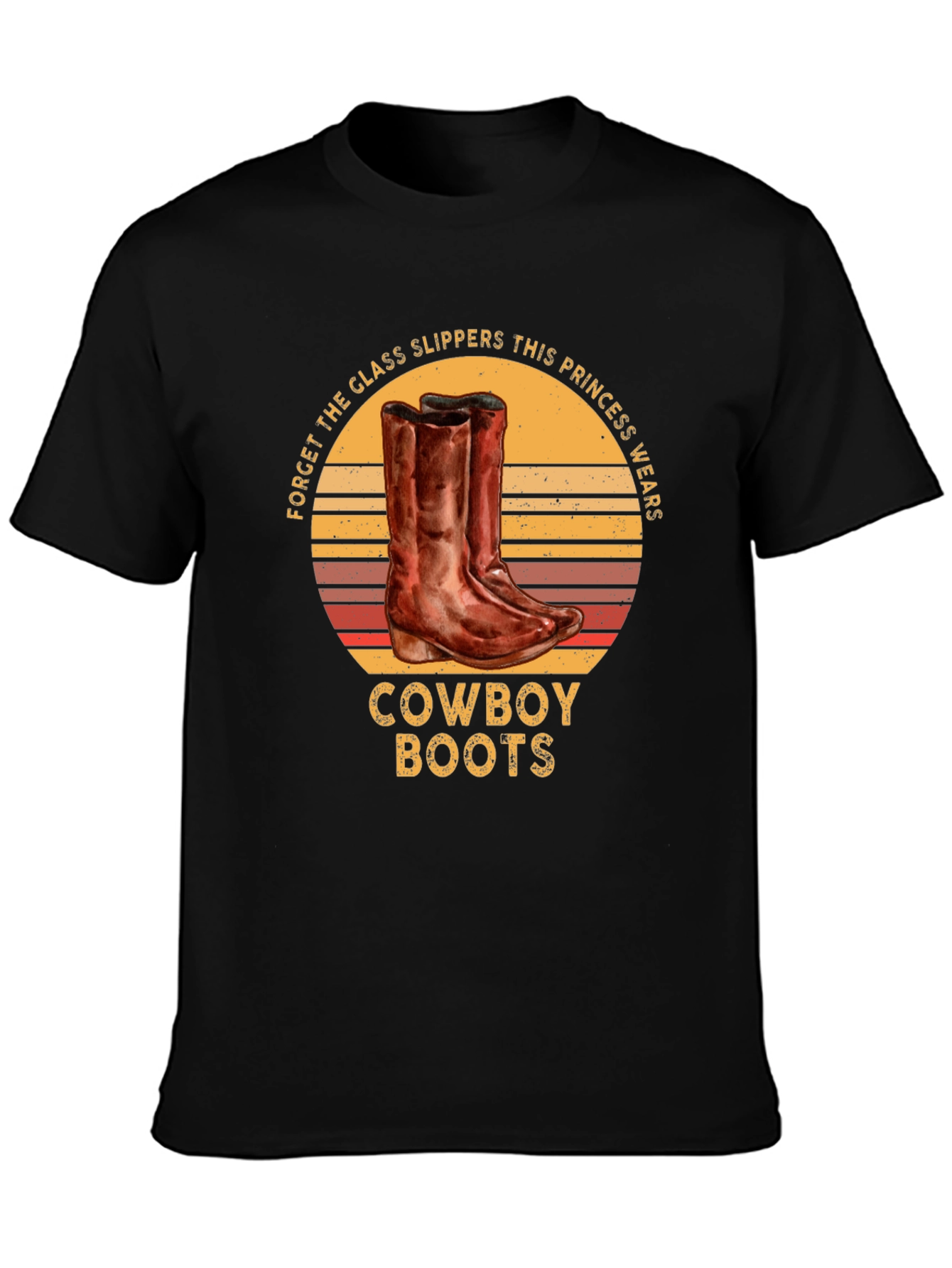 Cowboy Boots Princess Graphic T-Shirt